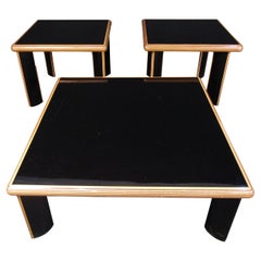 Elegante juego de mesa italiano de mediados de siglo