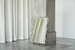 Elegant Mid-Century Mirror in Metal by Mirox Belgium 1950s