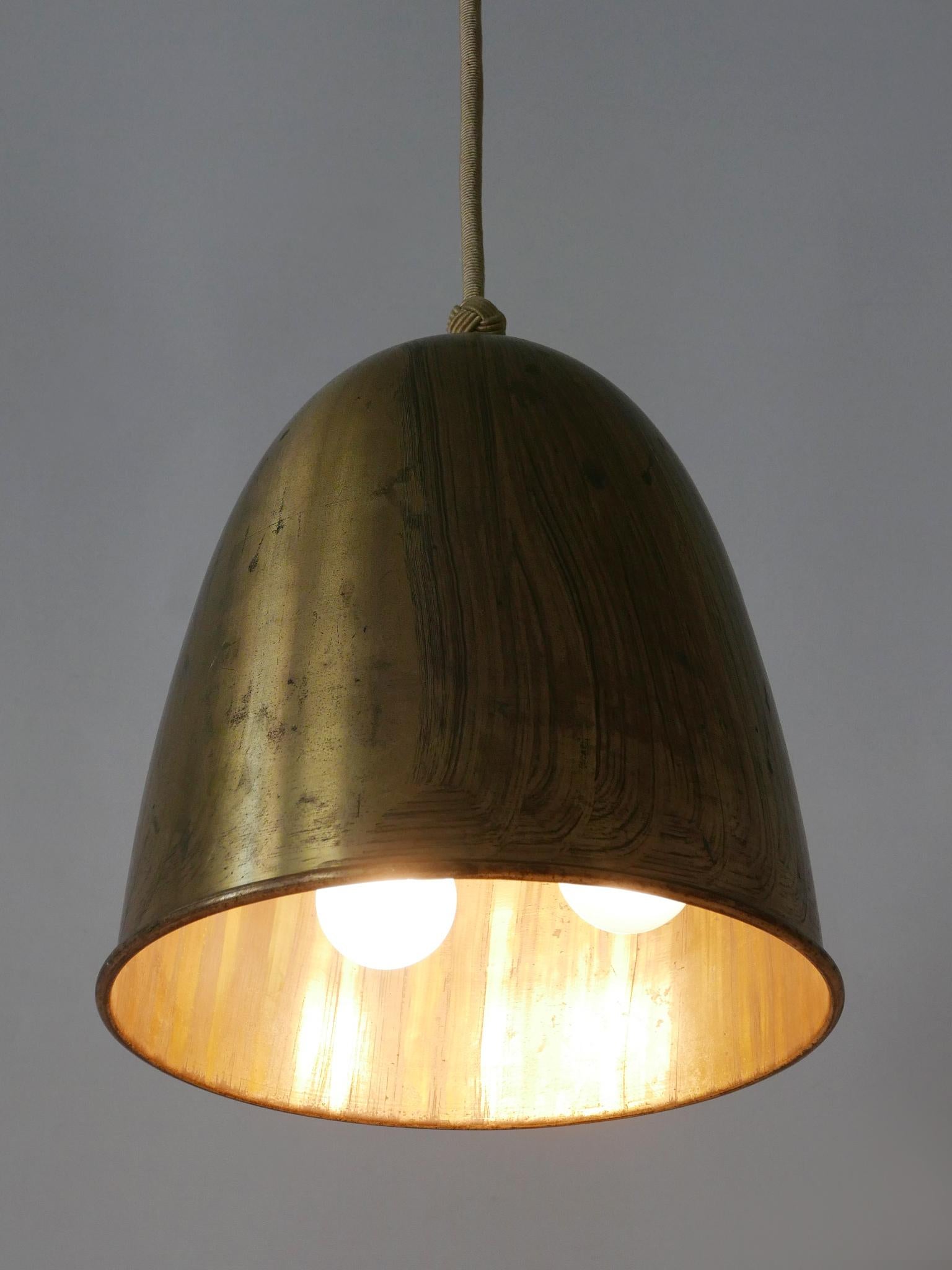 Eleganza della lampada a sospensione in ottone della metà del secolo scorso Germania anni '50 in vendita 3