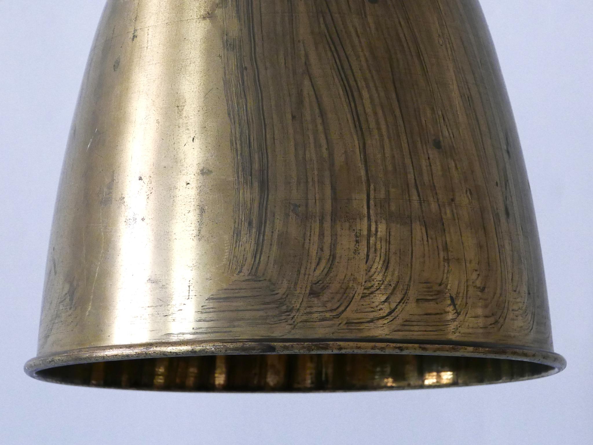 Eleganza della lampada a sospensione in ottone della metà del secolo scorso Germania anni '50 in vendita 7