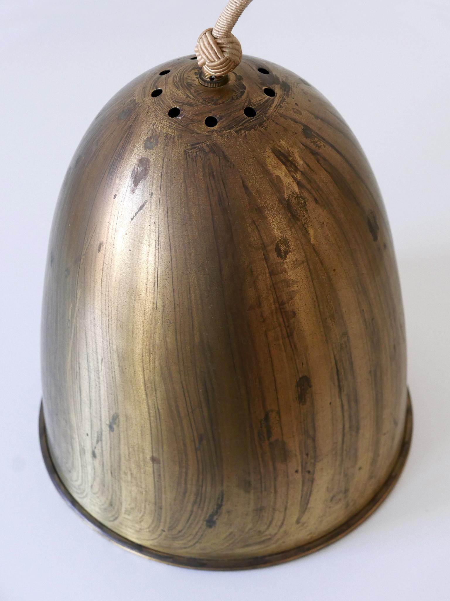 Eleganza della lampada a sospensione in ottone della metà del secolo scorso Germania anni '50 in vendita 8