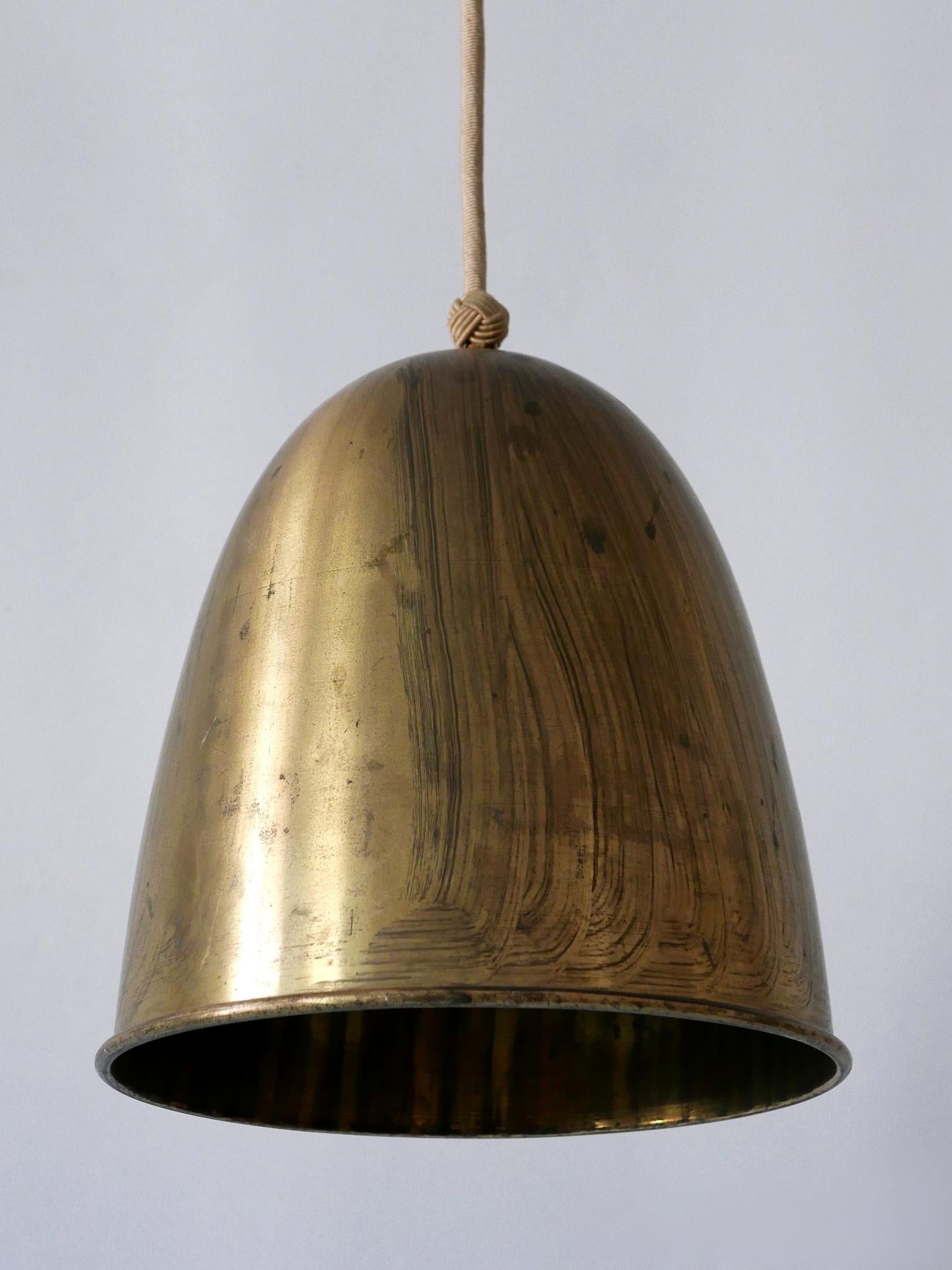 Eleganza della lampada a sospensione in ottone della metà del secolo scorso Germania anni '50 in vendita 2
