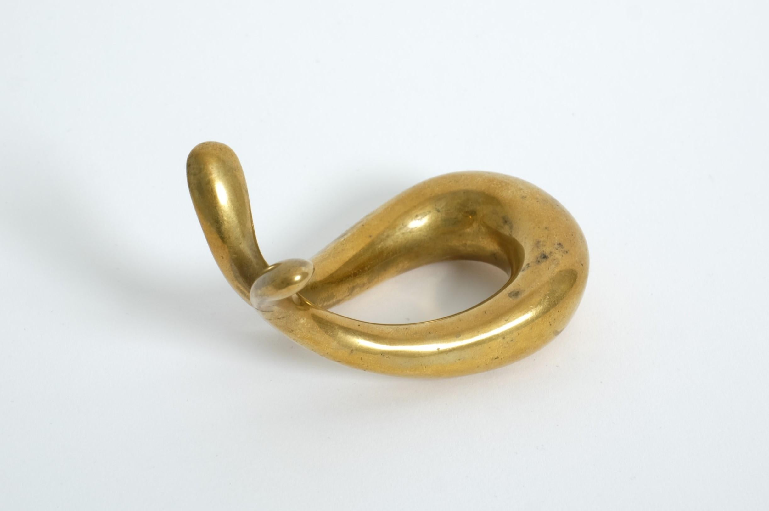 Elegant Mid Century Modern Brass Pipe Holder By Carl Auböck, Austria 1950s For Sale 4
