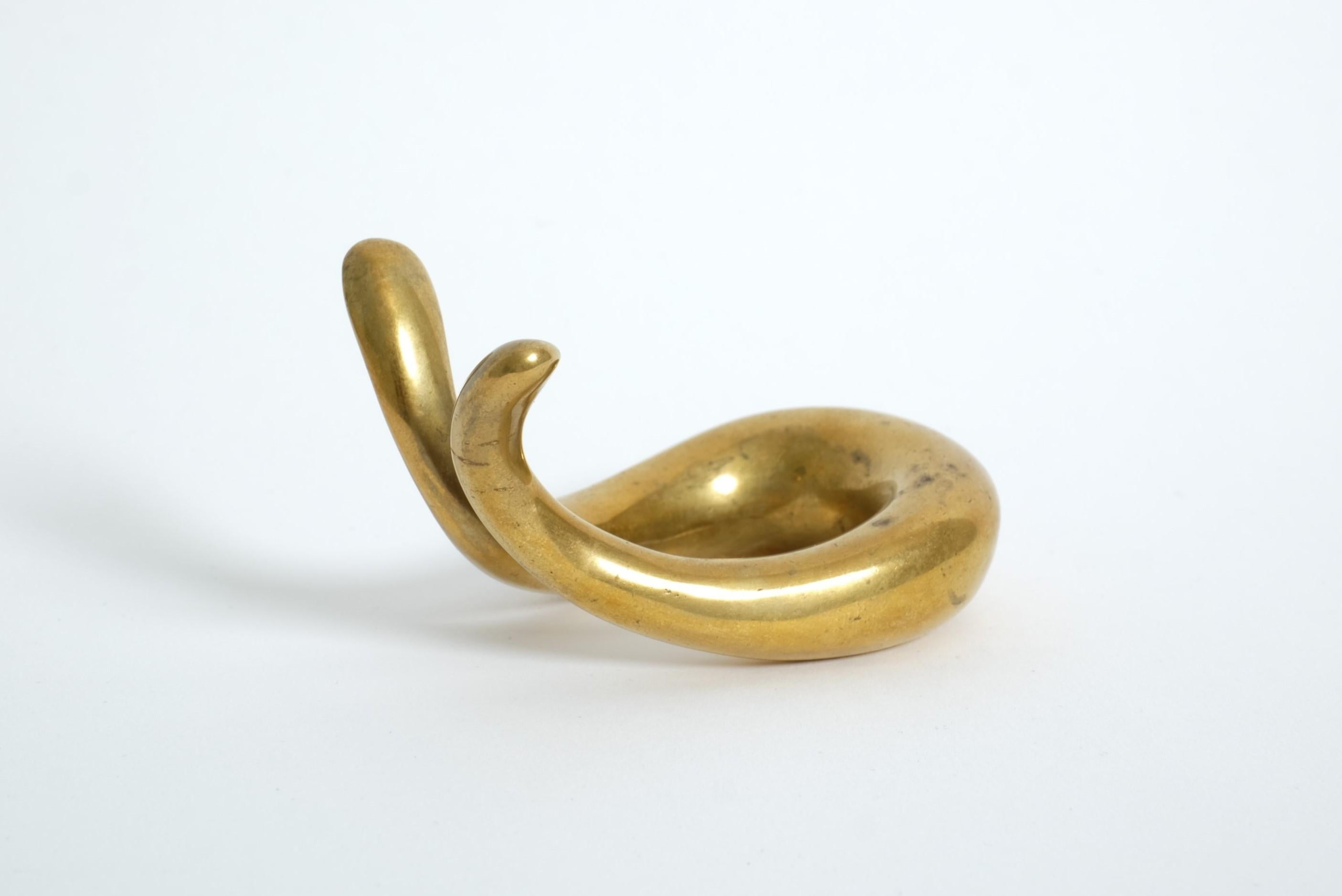 Elegant Mid Century Modern Brass Pipe Holder By Carl Auböck, Austria 1950s For Sale 5