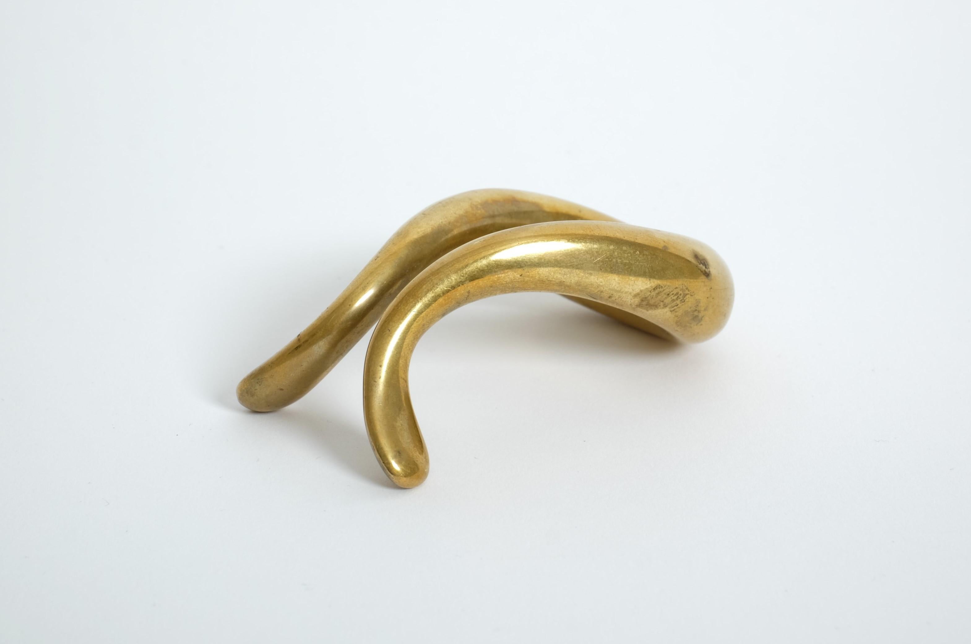 Elegant Mid Century Modern Brass Pipe Holder By Carl Auböck, Austria 1950s For Sale 13