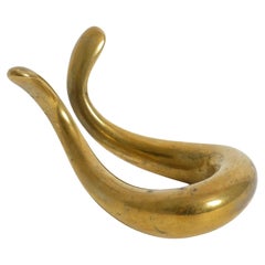 Elegante soporte para pipa de latón moderno de mediados de siglo de Carl Auböck, Austria Años 50