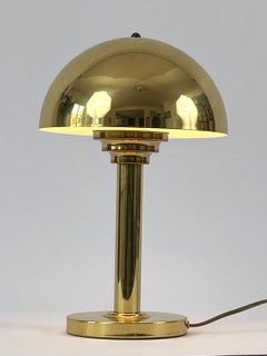 Elegant Mid-Century Modern Brass Table Lamp by WSB Germany 1970s