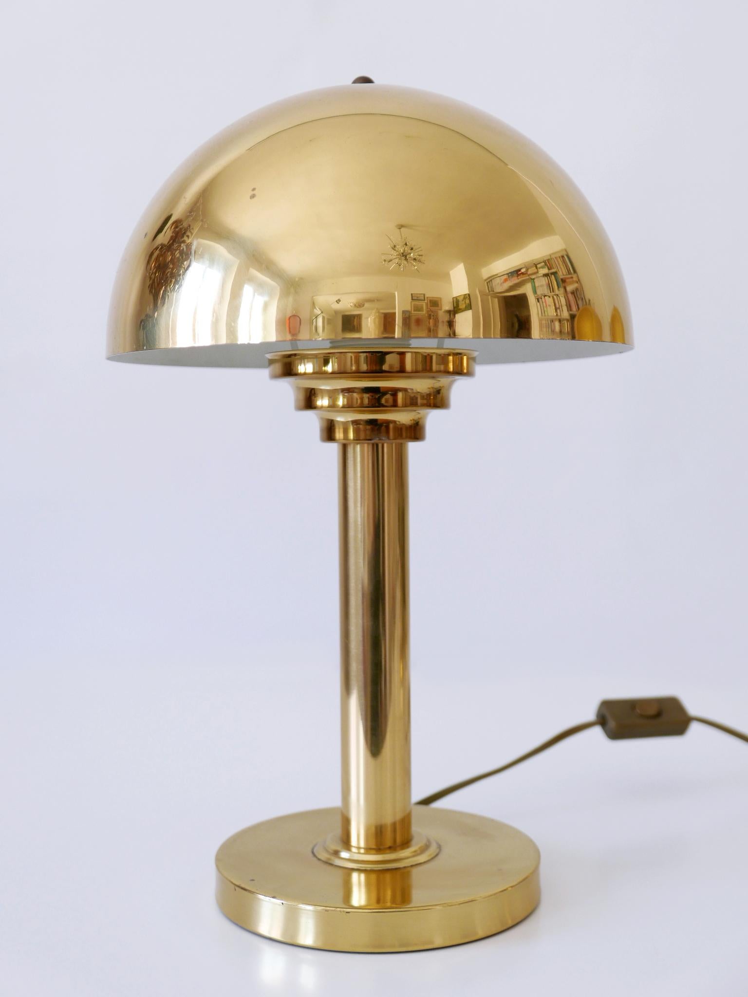 Elegant Mid-Century Modern Brass Table Lamps by WSB, Germany, 1960s For Sale 5