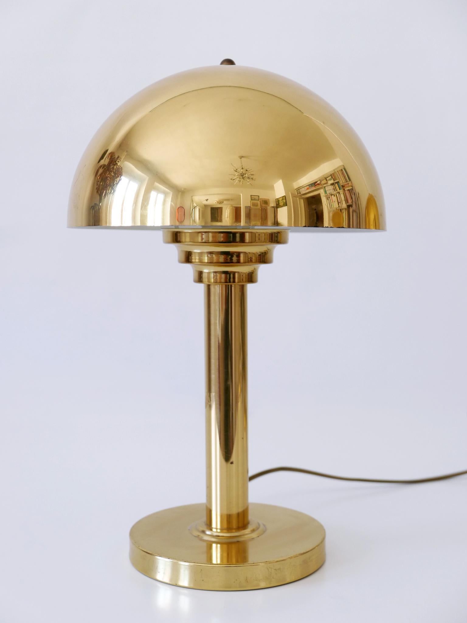 Elegant Mid-Century Modern Brass Table Lamps by WSB, Germany, 1960s For Sale 7