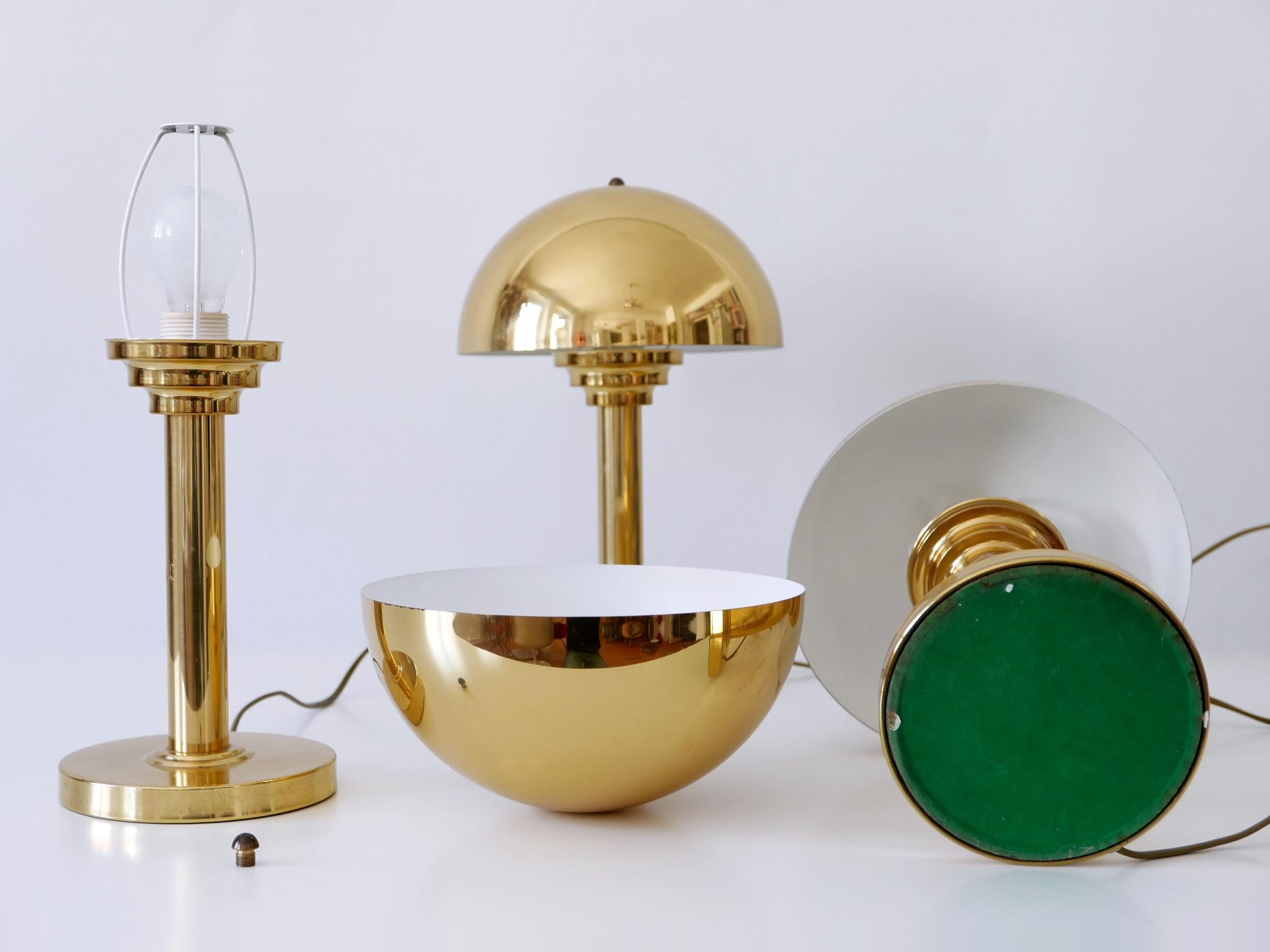 Elegant Mid-Century Modern Brass Table Lamps by WSB, Germany, 1960s For Sale 12
