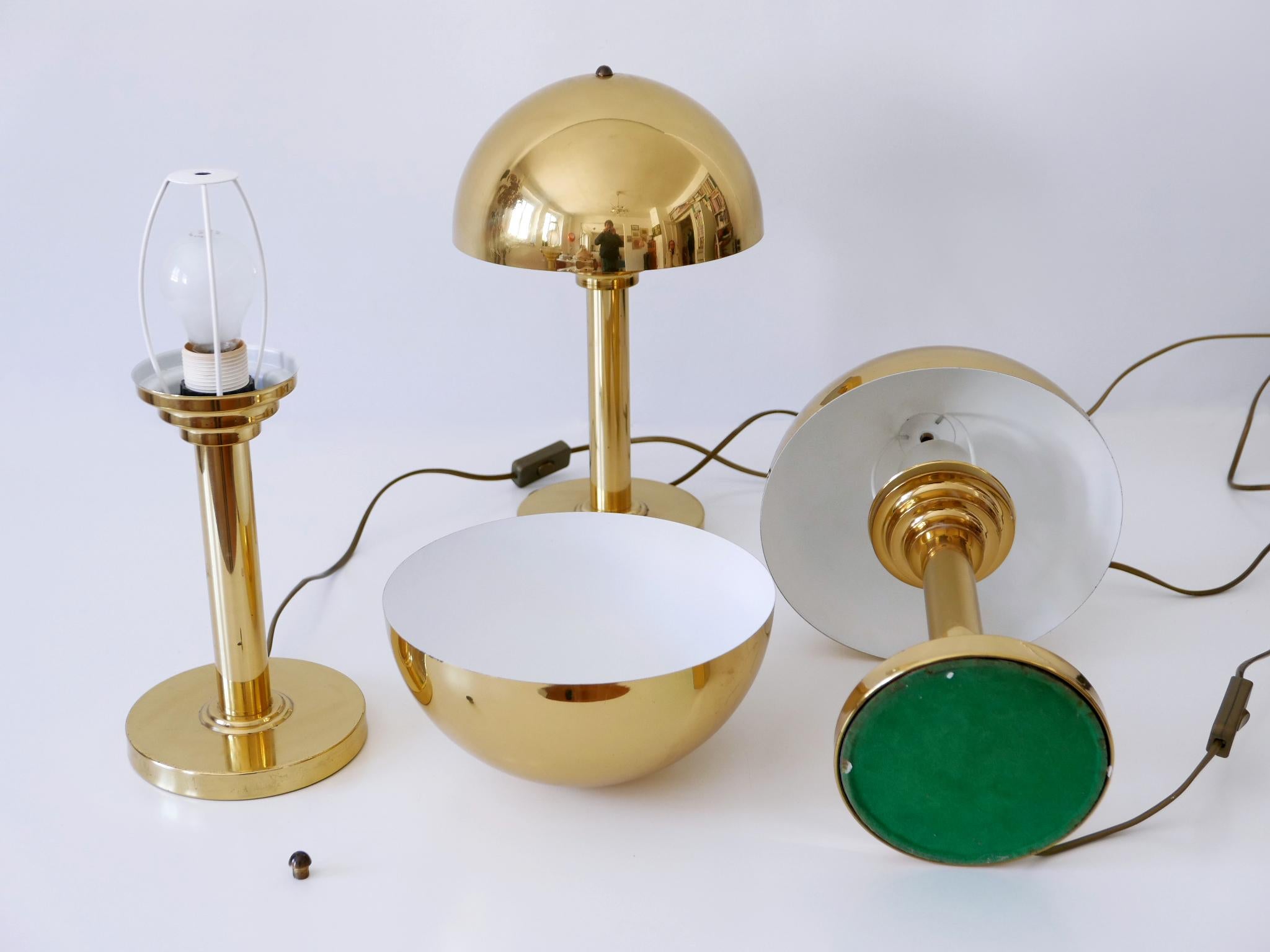 Elegant Mid-Century Modern Brass Table Lamps by WSB, Germany, 1960s For Sale 13
