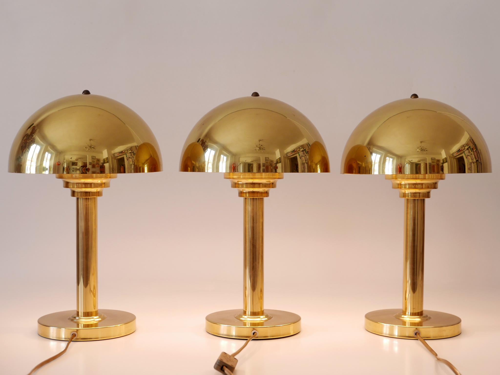 Elegant Mid-Century Modern Brass Table Lamps by WSB, Germany, 1960s For Sale 1