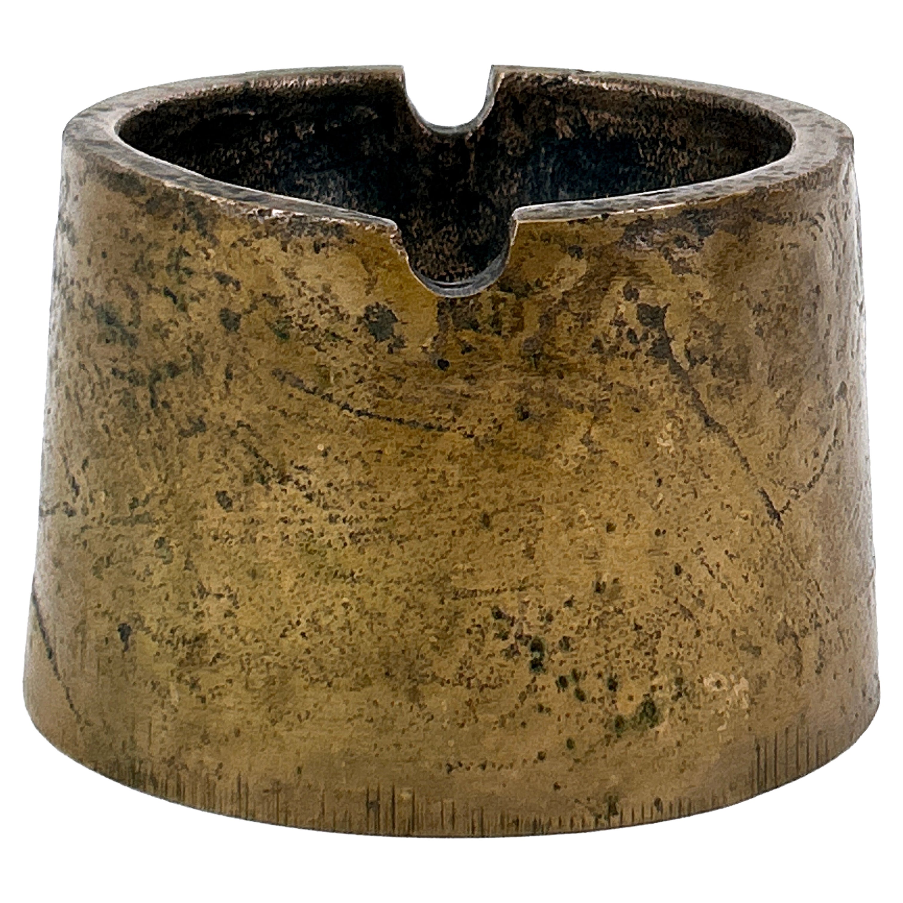 Elegant Mid Century Modern Cast Bronze Ashtray Germany 1960s