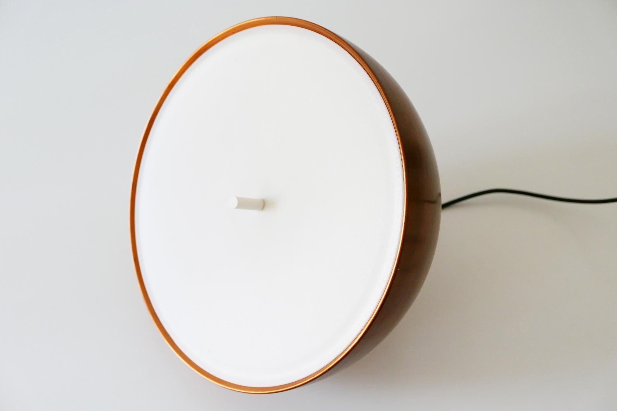 Elegant Mid-Century Modern Copper Pendant Lamp by Staff & Schwarz 1960s, Germany For Sale 13