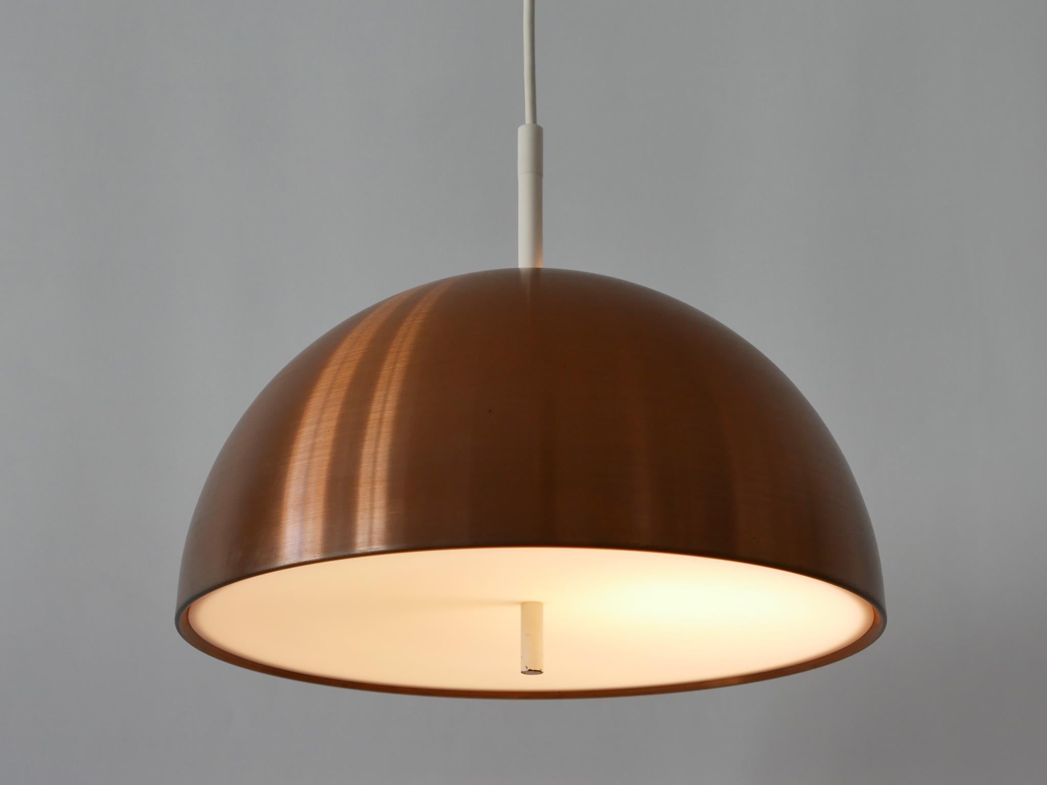 Mid-20th Century Elegant Mid-Century Modern Copper Pendant Lamp by Staff & Schwarz Germany, 1960s For Sale