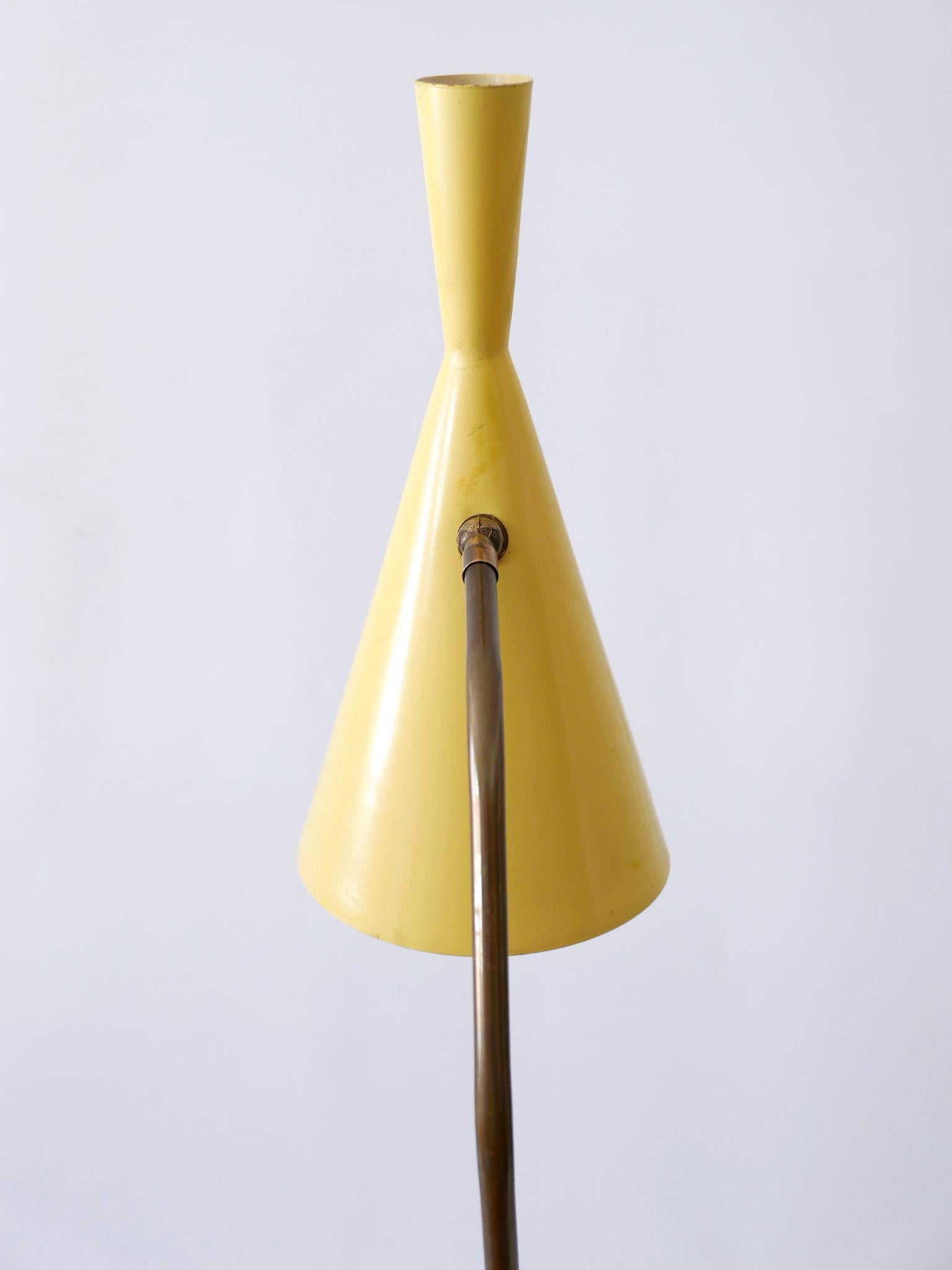 Moderne Diabolo-Stehlampe oder Leselampe aus der Mitte des Jahrhunderts, Österreich 1950er Jahre im Angebot 12