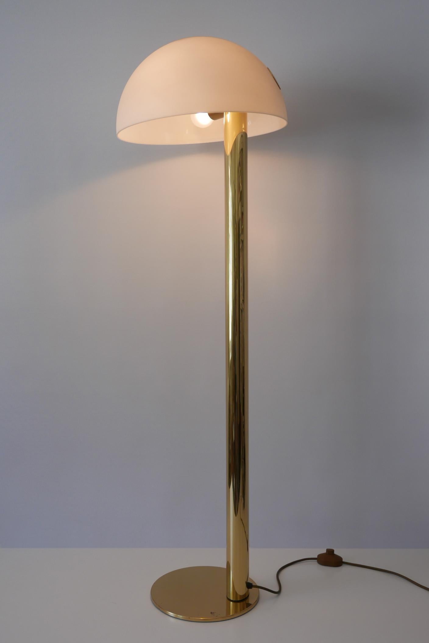 Elegant Mid-Century Modern Florian Schulz Floor Lamp 1970s Germany 10