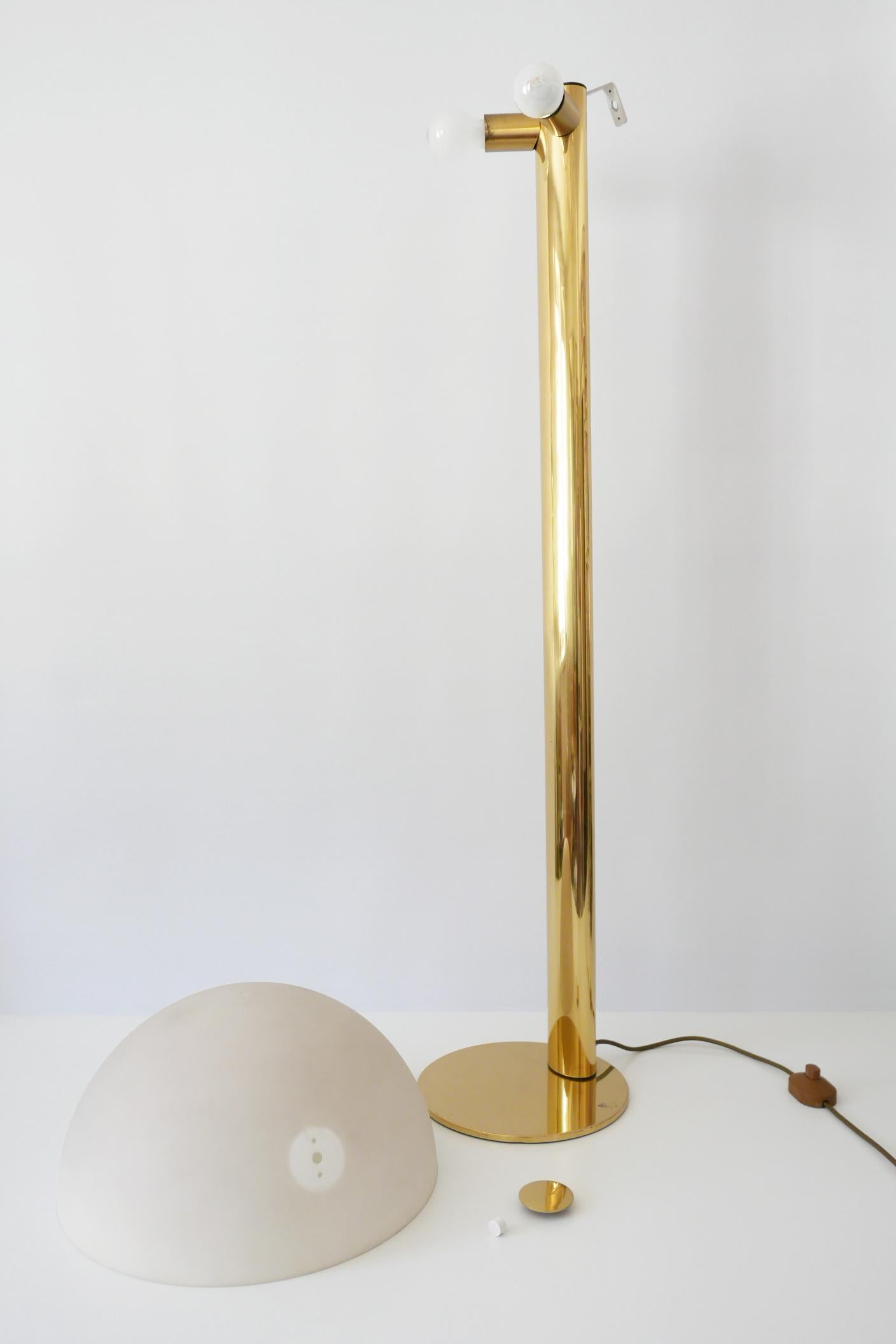 Elegant Mid-Century Modern Florian Schulz Floor Lamp 1970s Germany 11