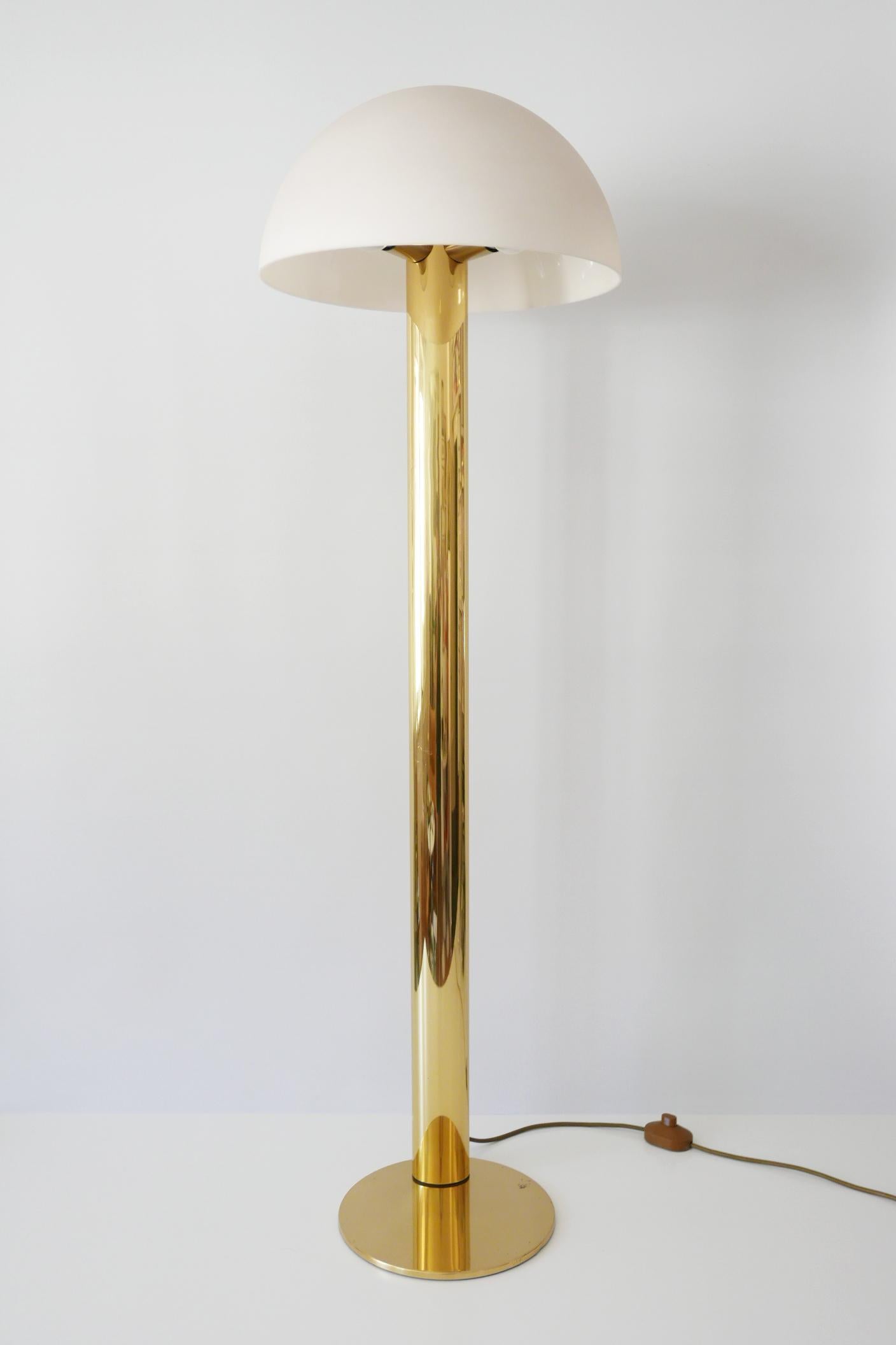 Elegant Mid-Century Modern Florian Schulz Floor Lamp 1970s Germany 3