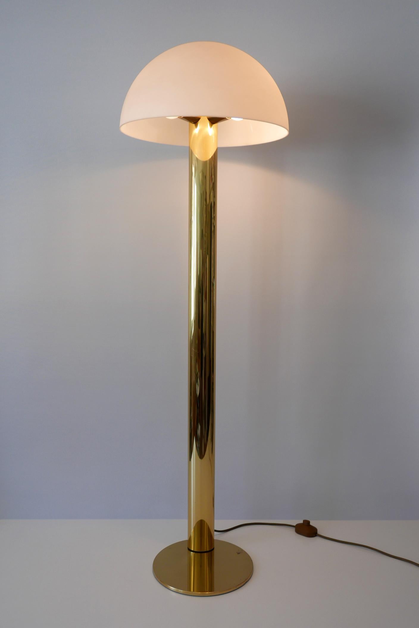 Elegant Mid-Century Modern Florian Schulz Floor Lamp 1970s Germany 4