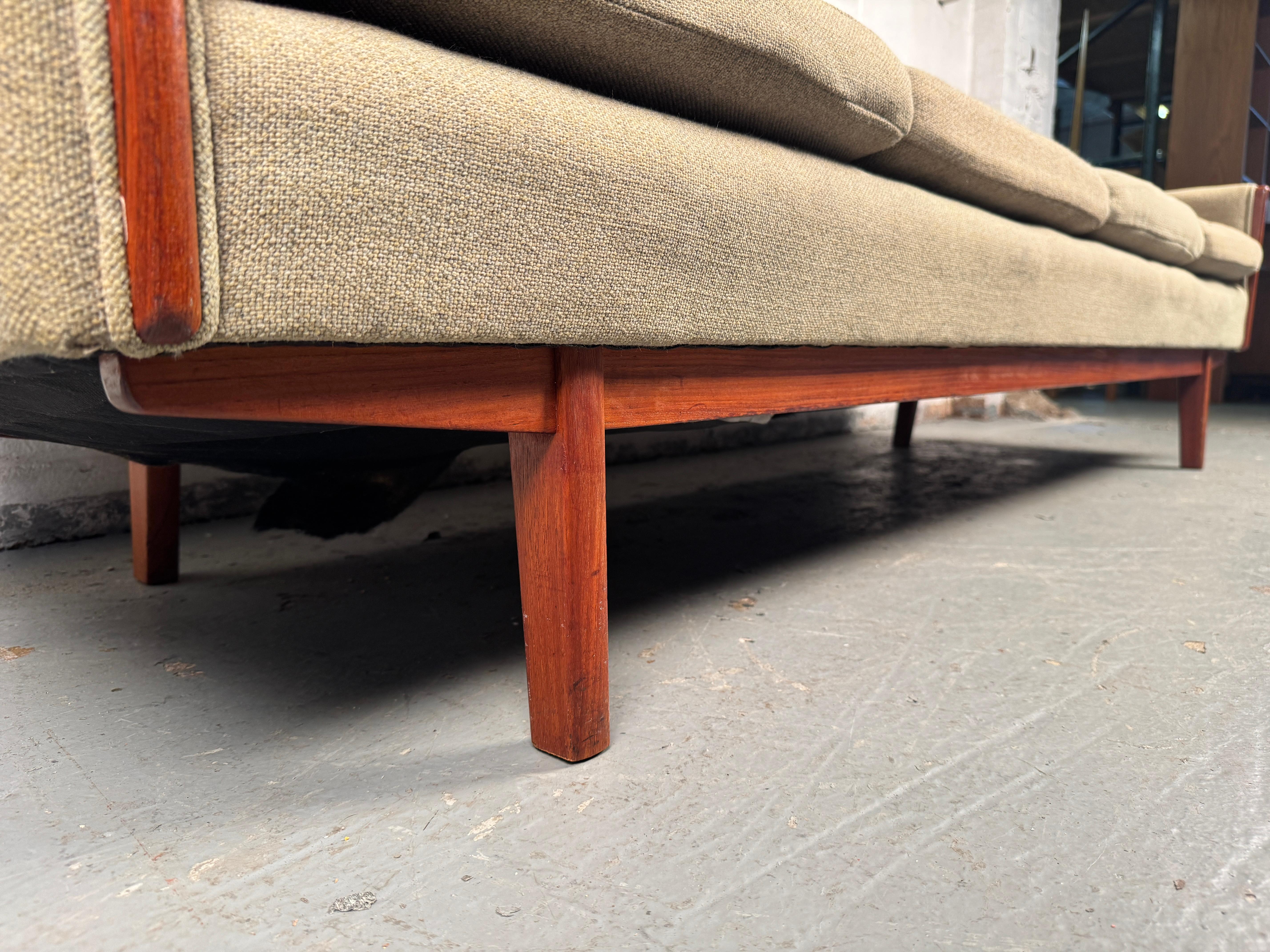 Elegant Mid-Century Modern Four Seat Sofa For Sale 5