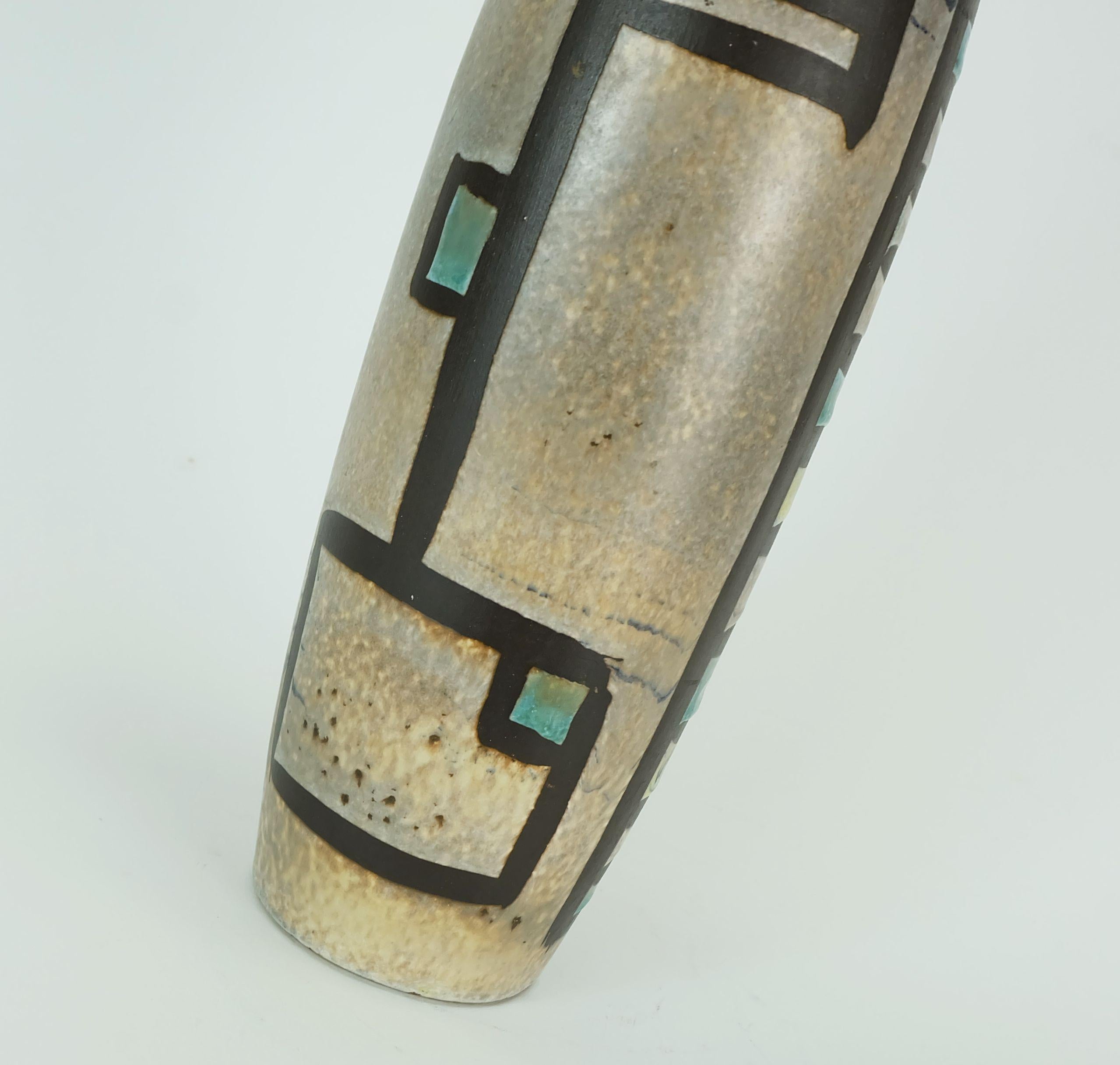 elegante Vaso in ceramica marei della fine degli anni '50, modello 123 32 in vendita 1