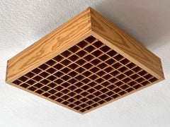 Eleganza del Mid Century Modern Wood Lampada da incasso o da soffitto Svezia anni '70