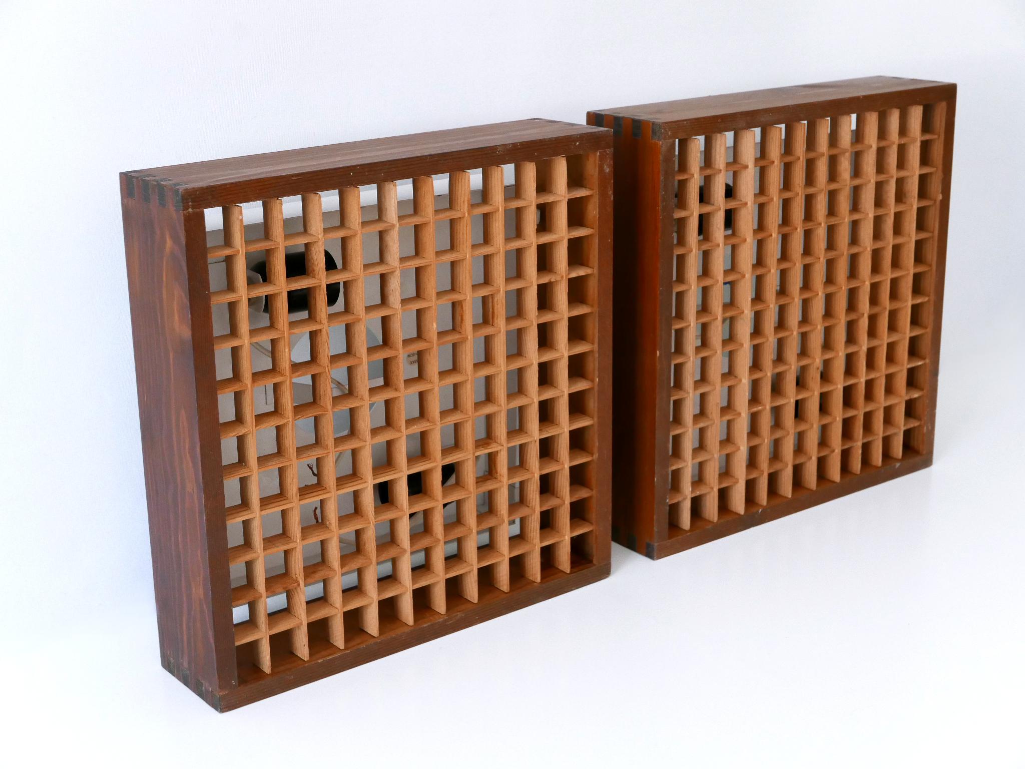 Élégants plafonniers ou plafonniers en bois de pin modernes du milieu du siècle dernier, Suède, 1970 en vente 10