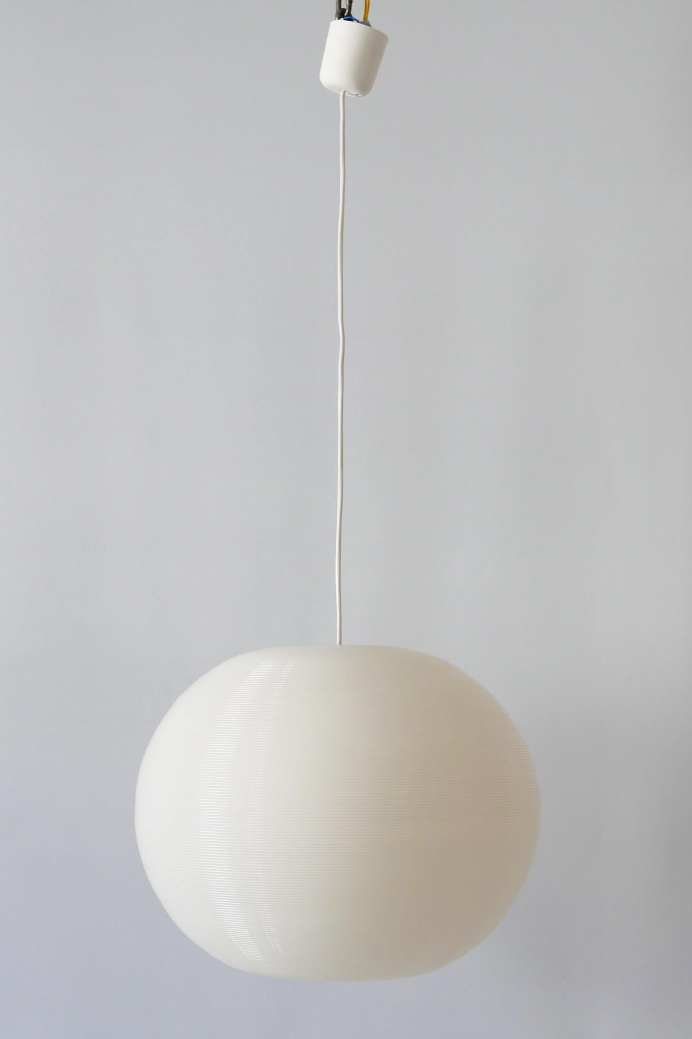 Elegant Mid-Century Modern Rotaflex Pendant Lamp by Yasha Heifetz, 1960s 9