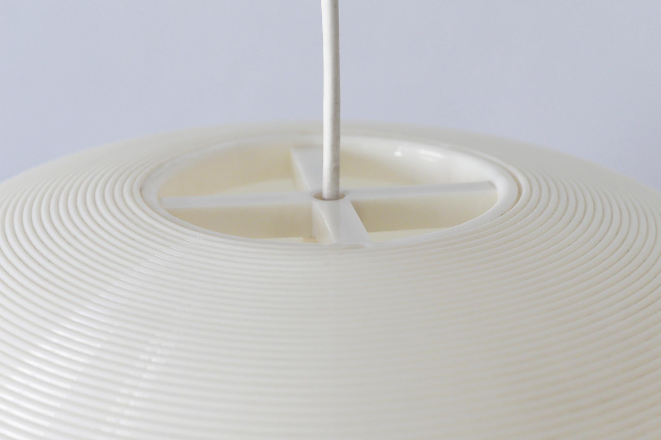Elegant Mid-Century Modern Rotaflex Pendant Lamp by Yasha Heifetz, 1960s 11