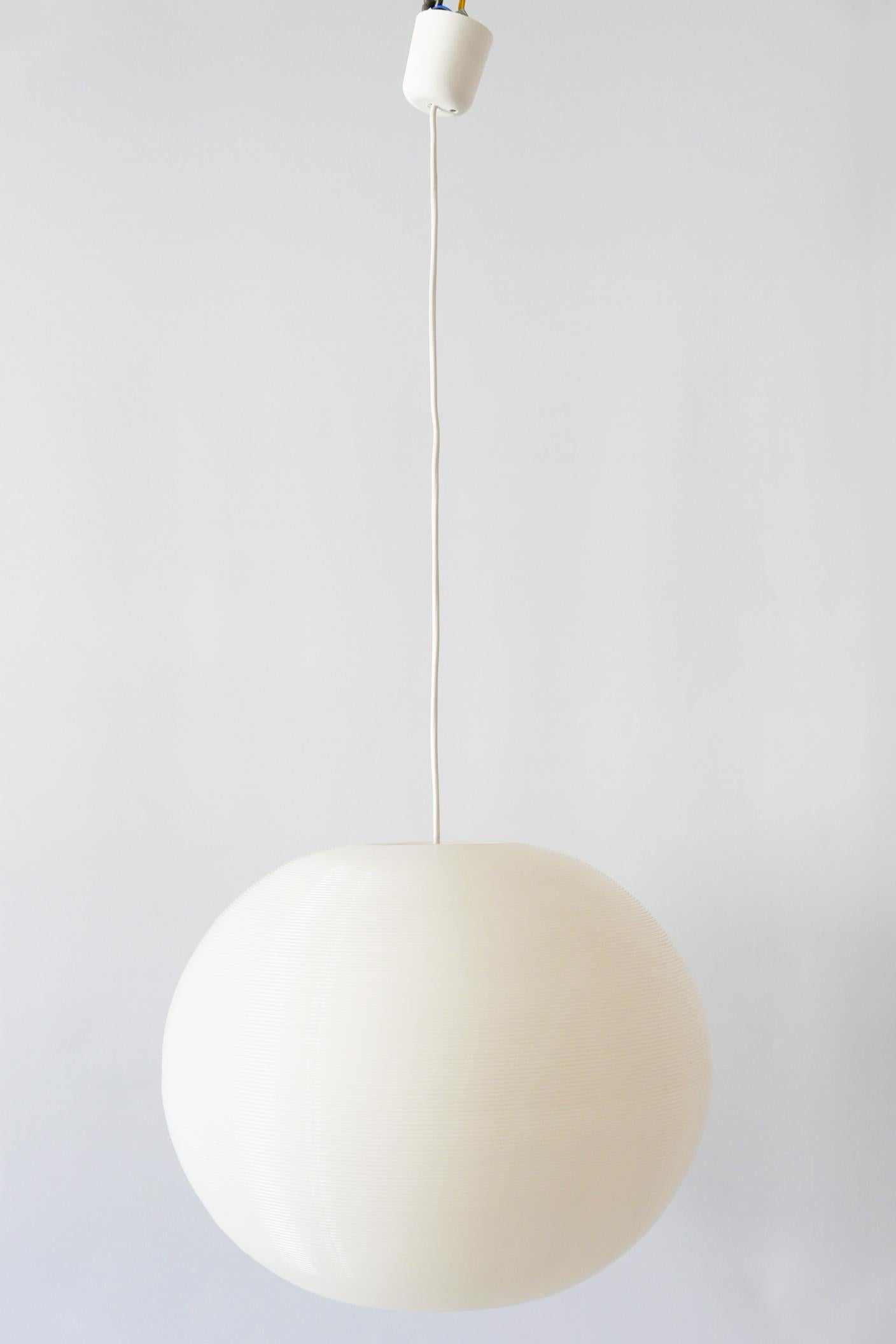 Elegant Mid-Century Modern Rotaflex Pendant Lamp by Yasha Heifetz, 1960s In Good Condition In Munich, DE