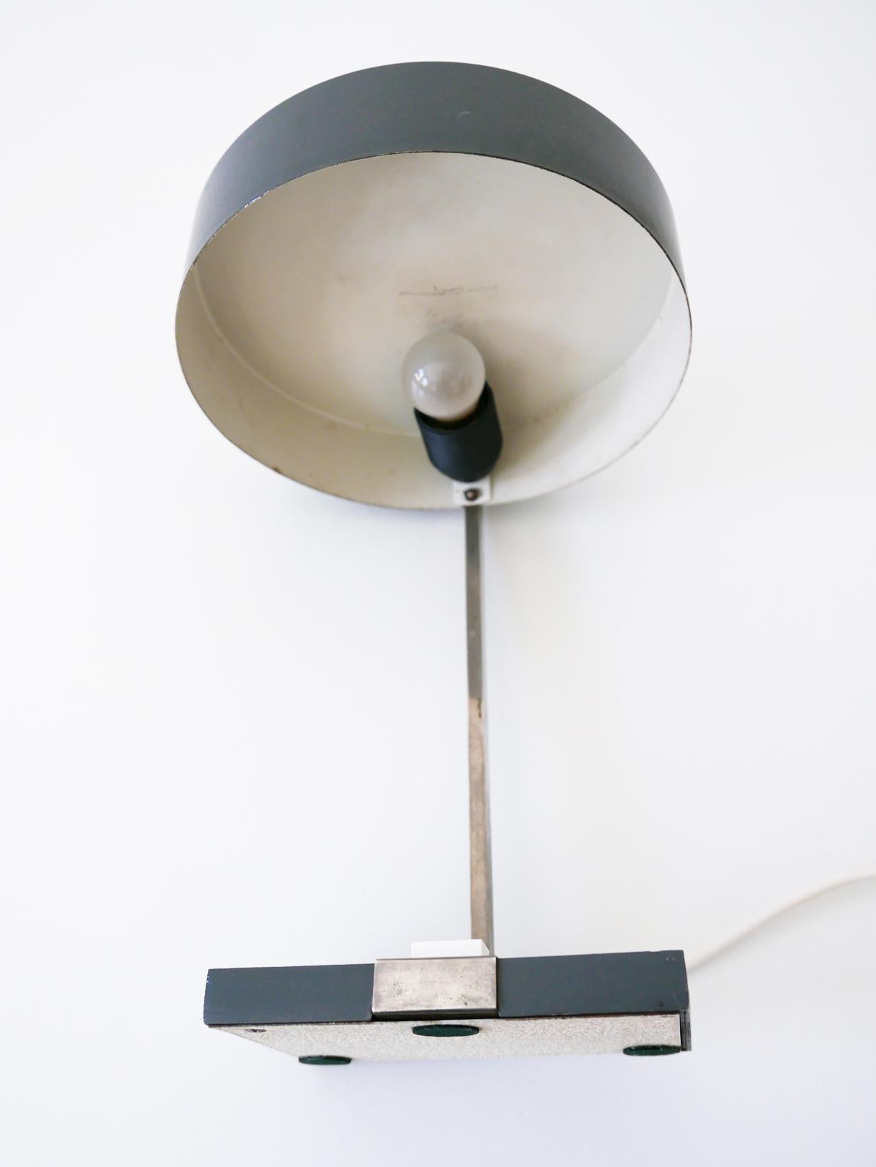Elegant Mid-Century Modern Table Lamp or Desk Light by Hillebrand, 1960s Germany For Sale 8