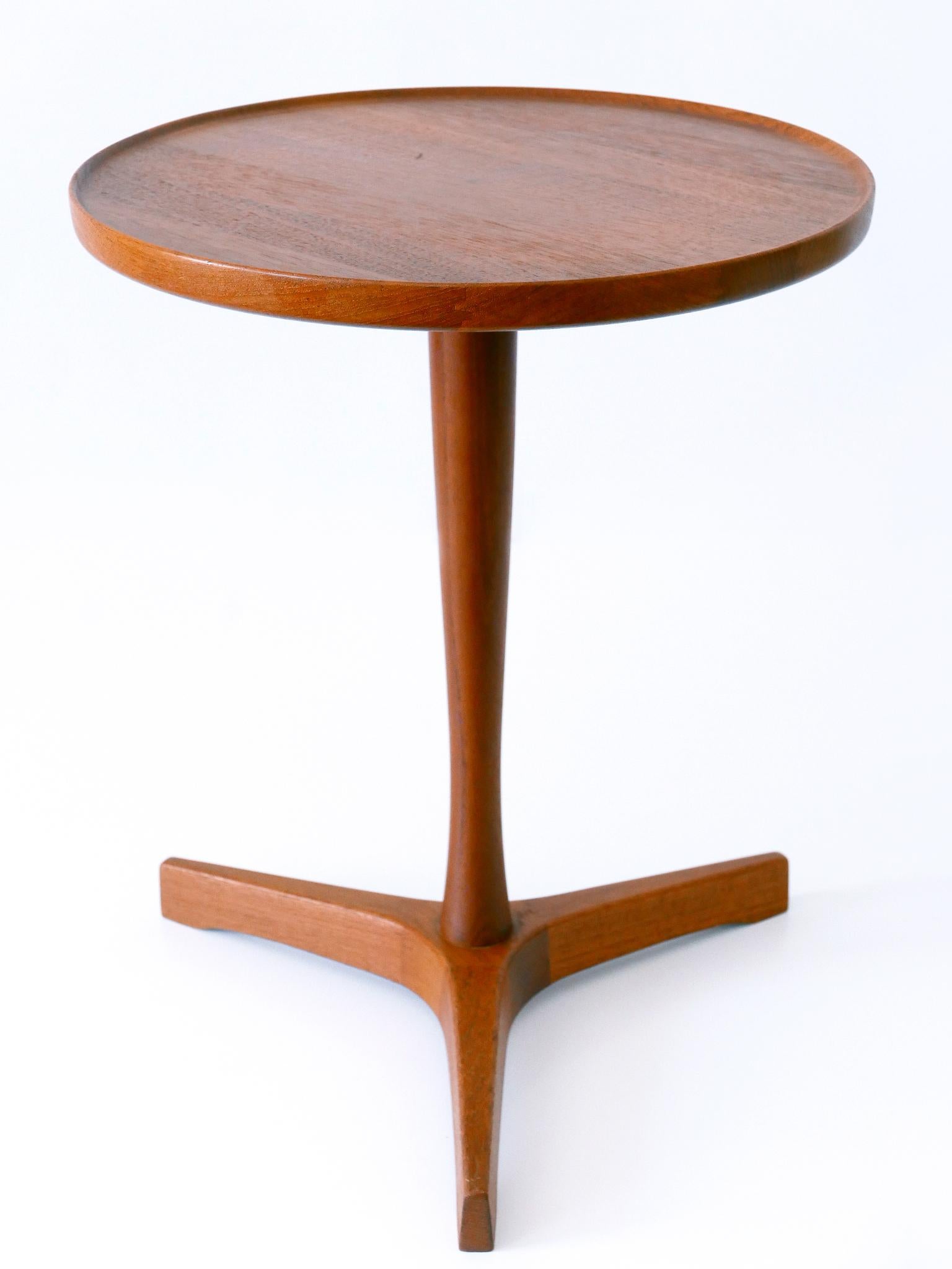Danish Elegant Mid-Century Modern Teak Side Table by Hans C. Andersen for Artek 1960s For Sale