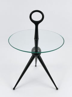 Elegant Mid-Century Modern Tripod Side Table by Cesare Lacca Italy 1950s