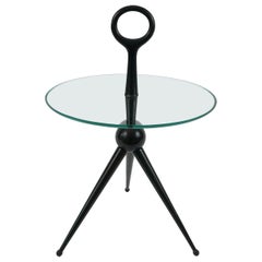 Elegant Mid-Century Modern Tripod Side Table by Cesare Lacca Italy 1950s