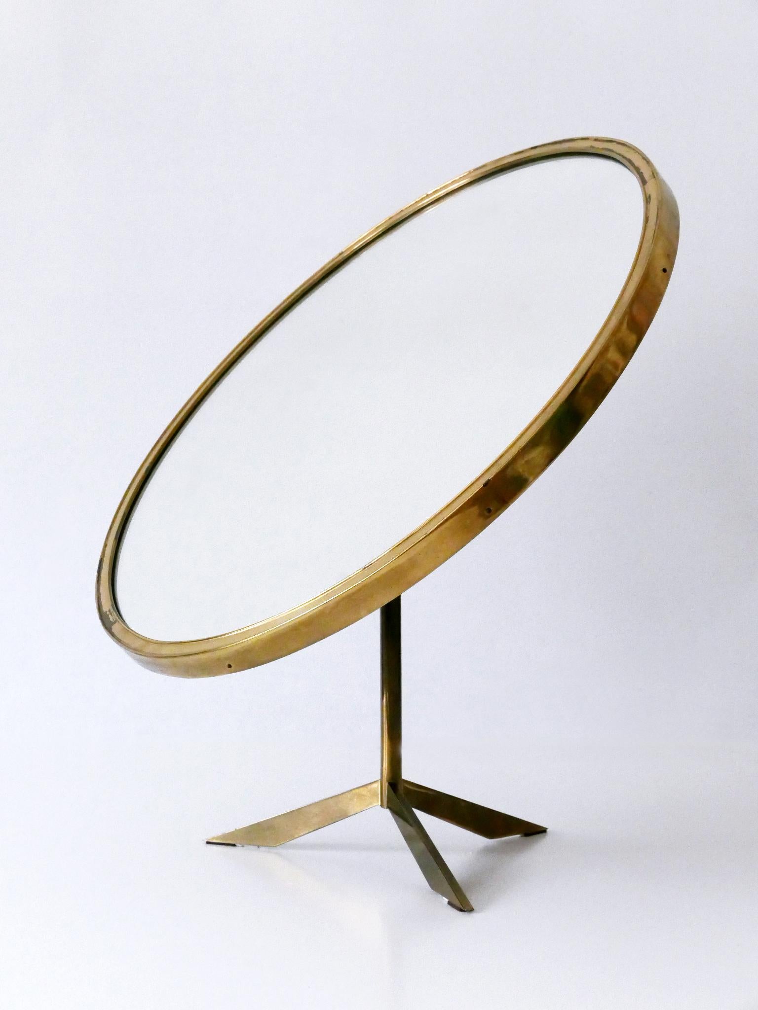 Elegant Mid-Century Modern Wall or Vanity Mirror by Zierform Germany 1950s For Sale 6