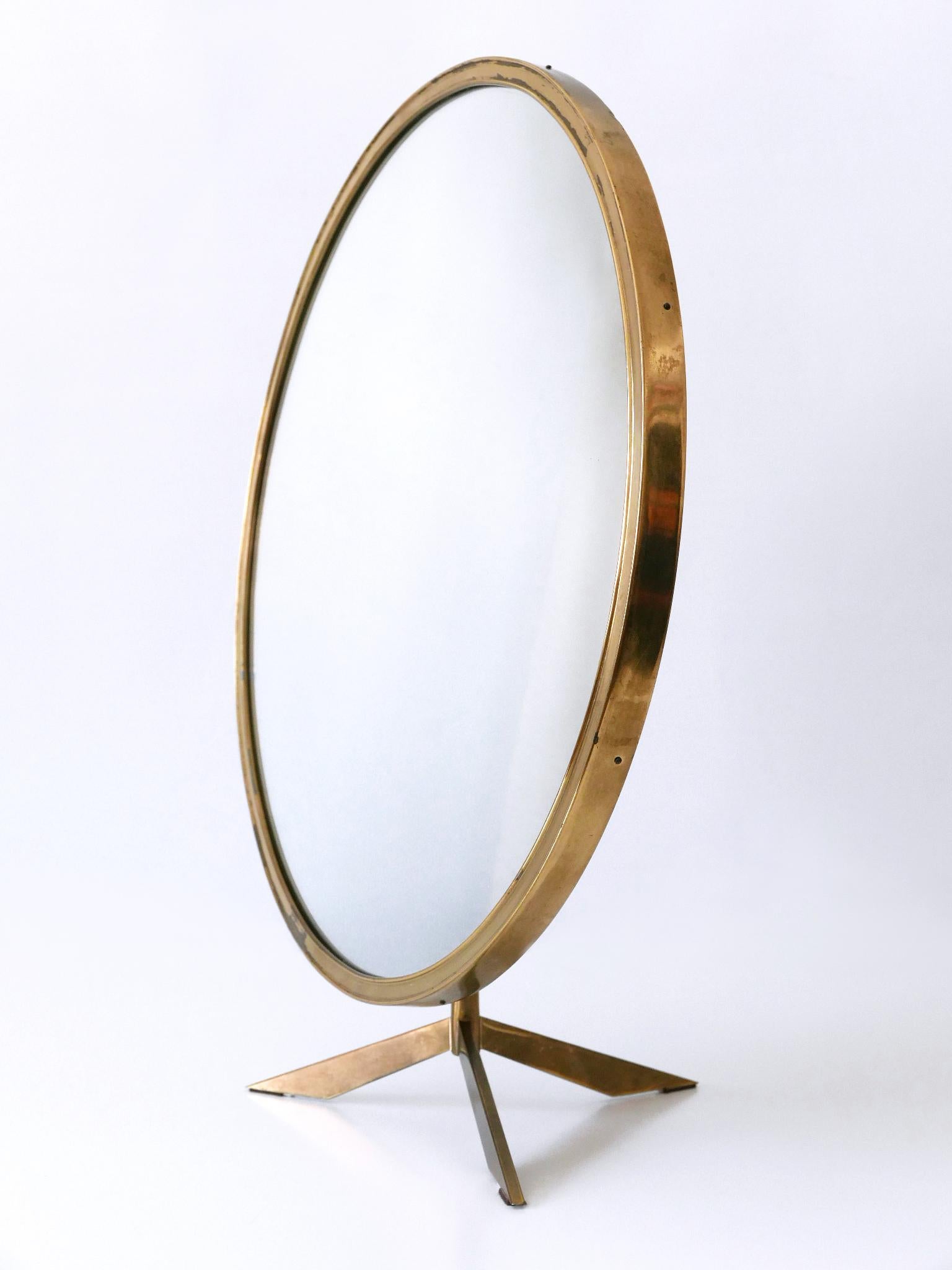 Elegant Mid-Century Modern Wall or Vanity Mirror by Zierform Germany 1950s For Sale 7