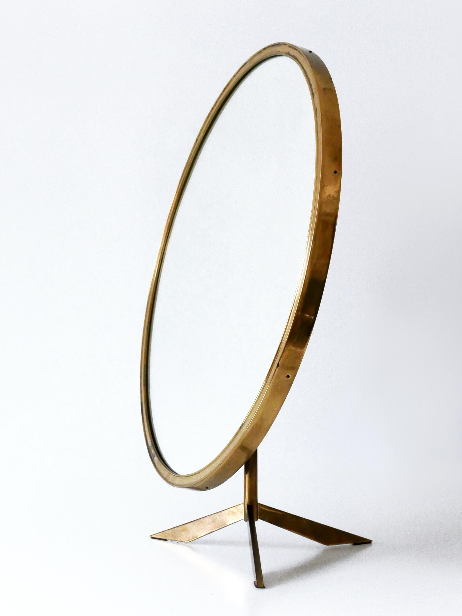 Elegant Mid-Century Modern Wall or Vanity Mirror by Zierform Germany 1950s For Sale 8