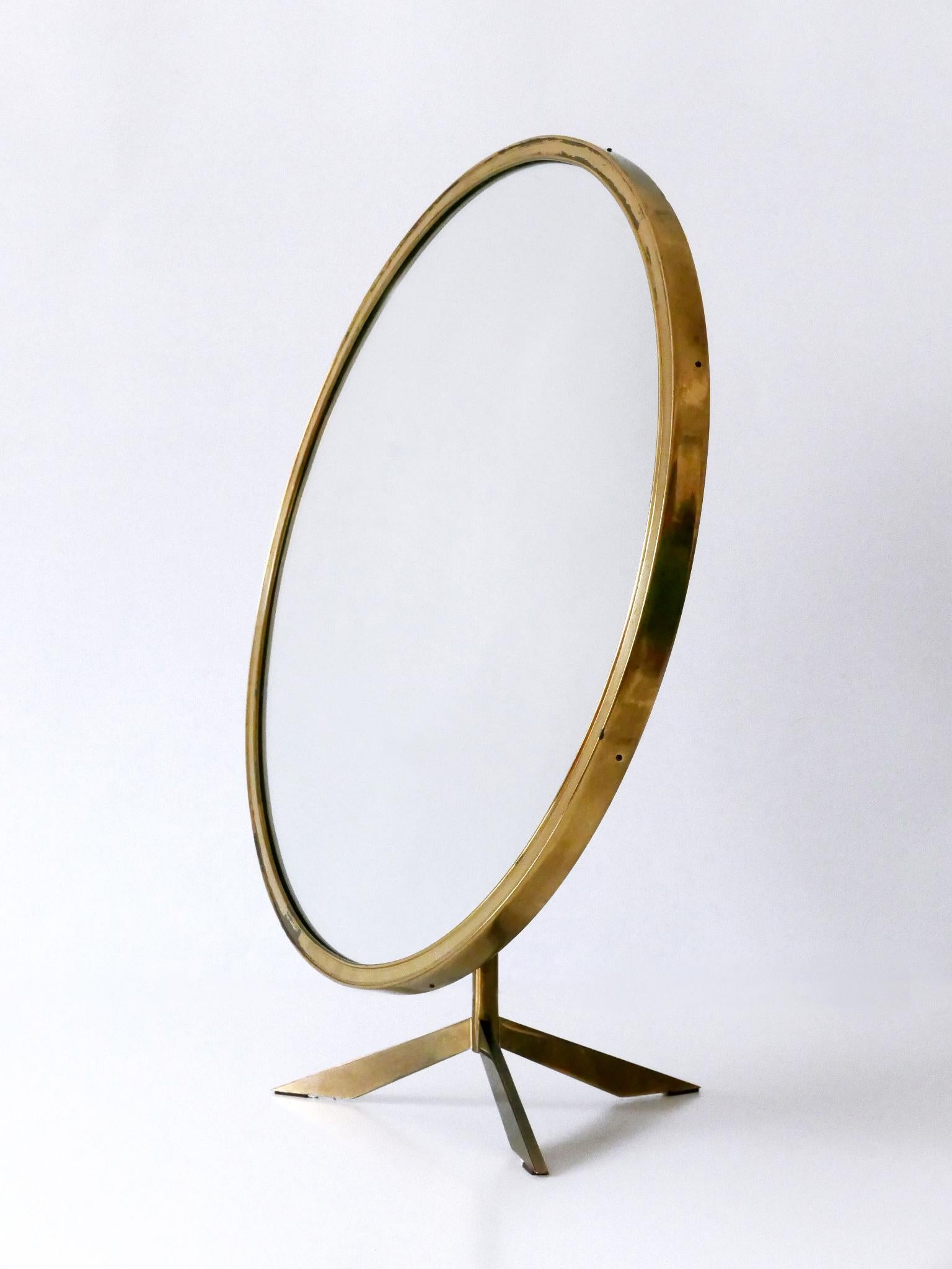 Elegant Mid-Century Modern Wall or Vanity Mirror by Zierform Germany 1950s For Sale 9