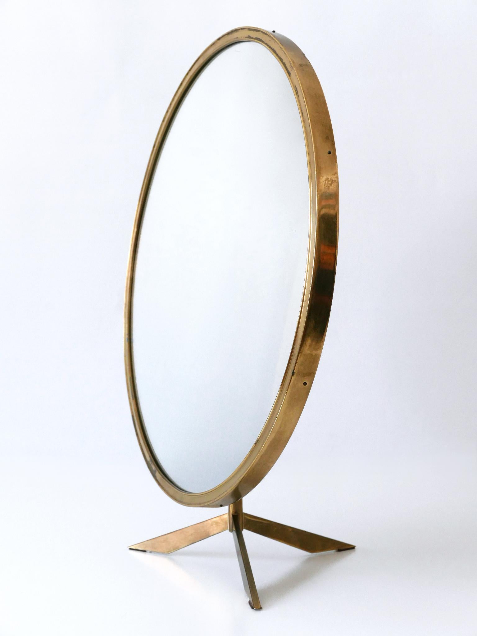 Elegant Mid-Century Modern Wall or Vanity Mirror by Zierform Germany 1950s For Sale 10