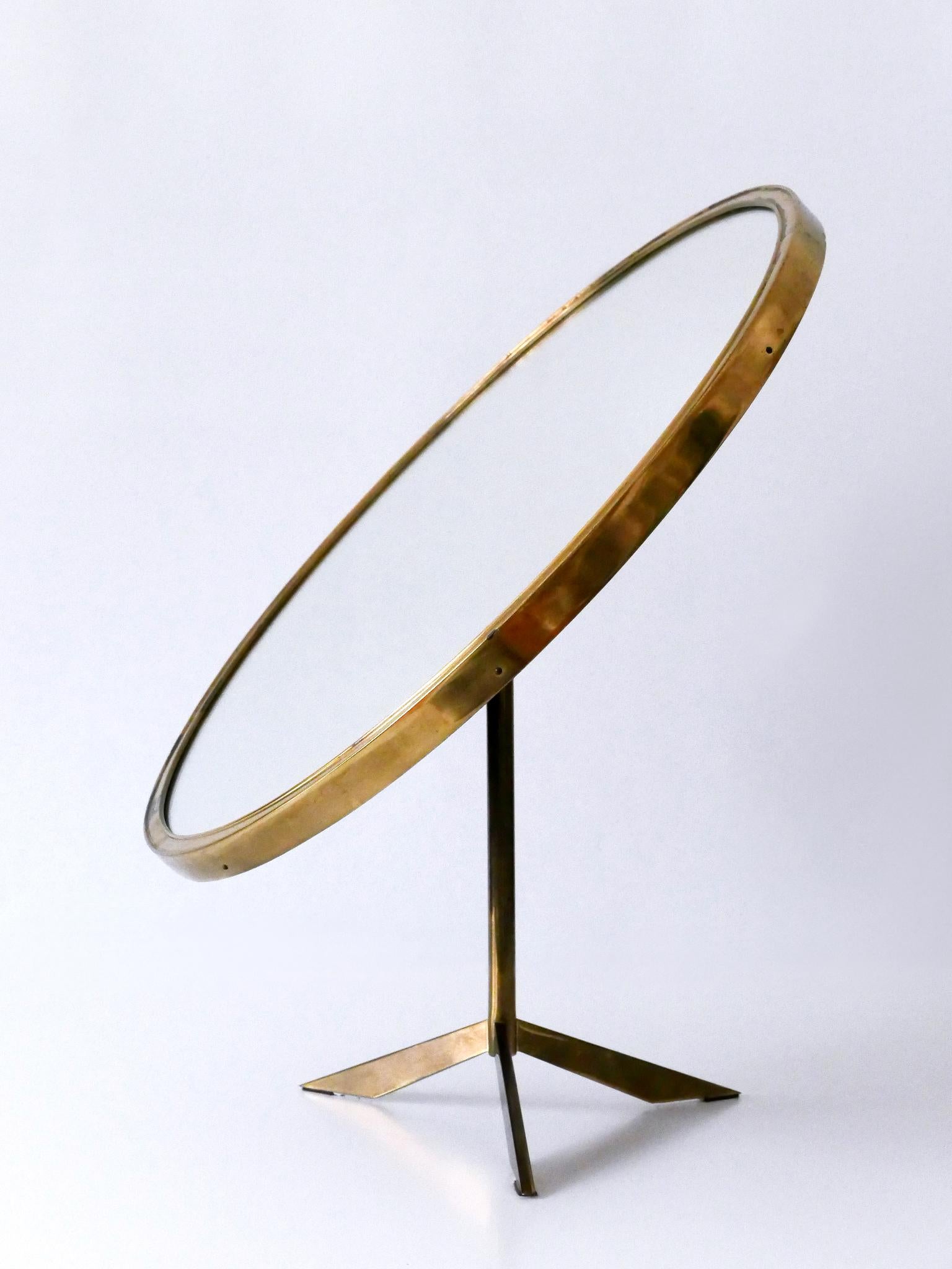 Elegant Mid-Century Modern Wall or Vanity Mirror by Zierform Germany 1950s For Sale 12