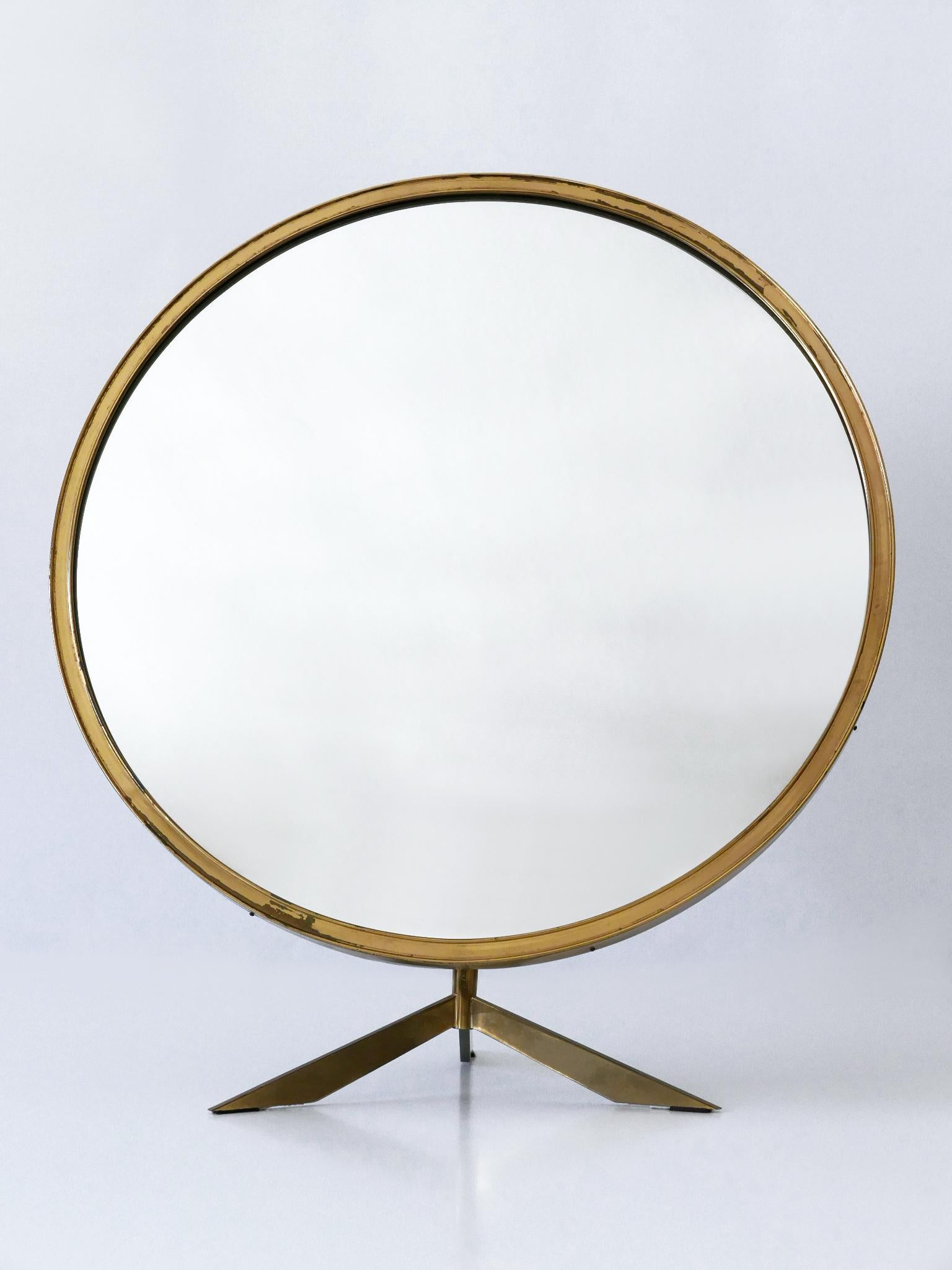 Elegant Mid-Century Modern Wall or Vanity Mirror by Zierform Germany 1950s For Sale 14