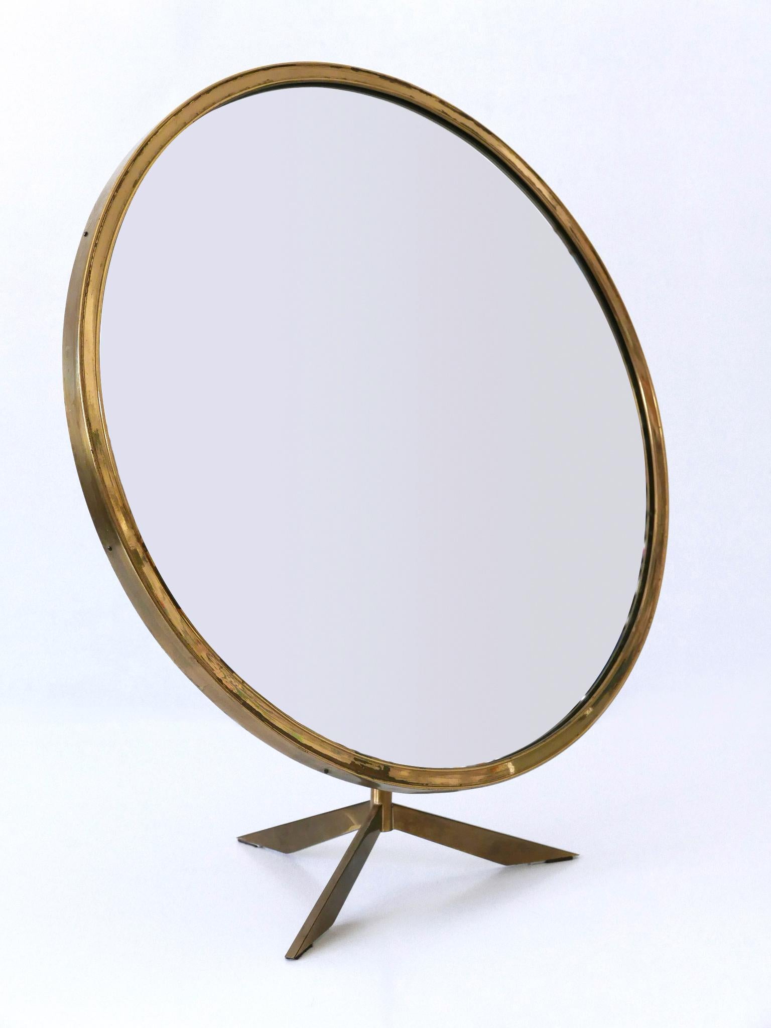 Mid-20th Century Elegant Mid-Century Modern Wall or Vanity Mirror by Zierform Germany 1950s For Sale