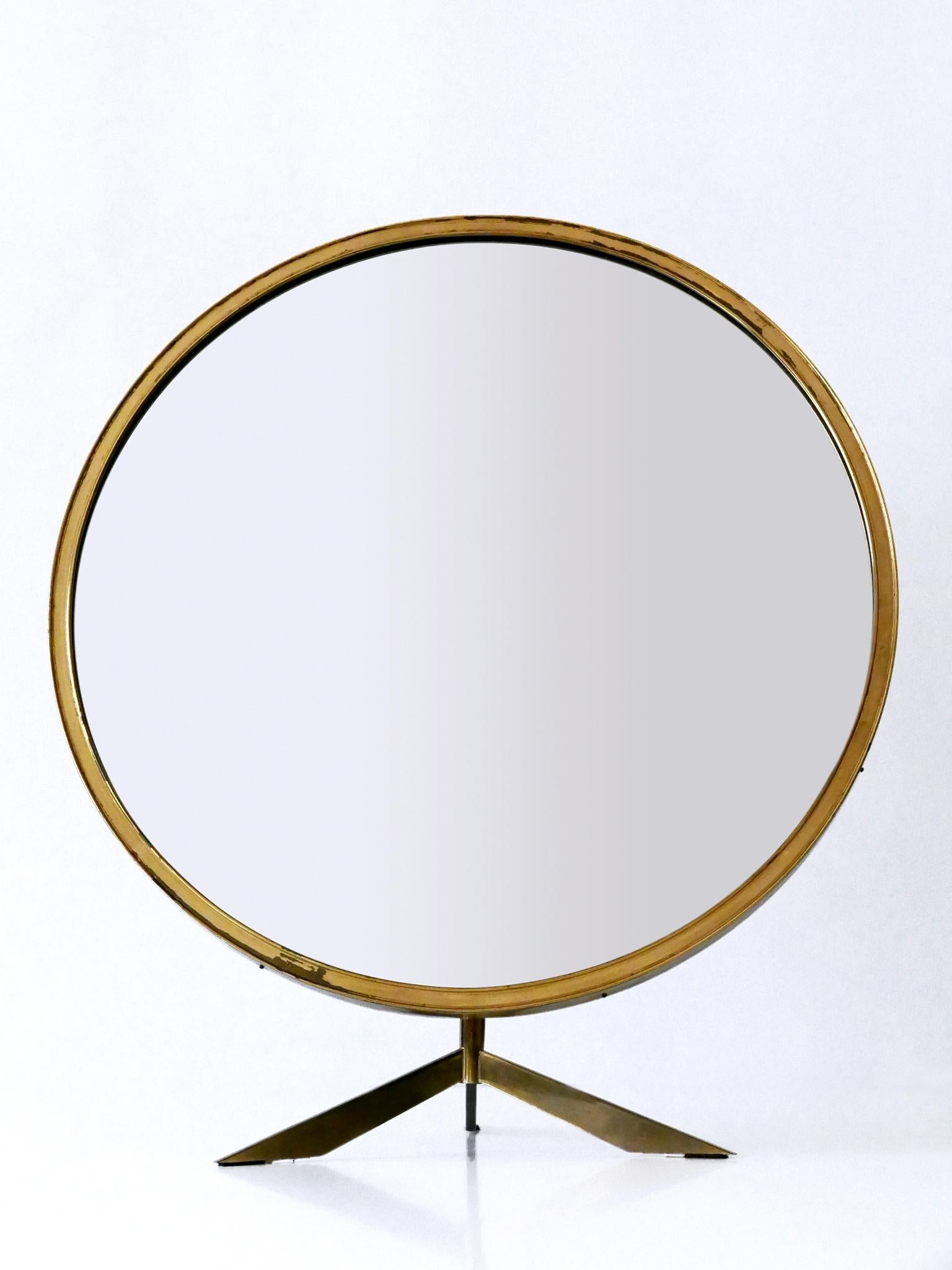 Elegant Mid-Century Modern Wall or Vanity Mirror by Zierform Germany 1950s For Sale 3