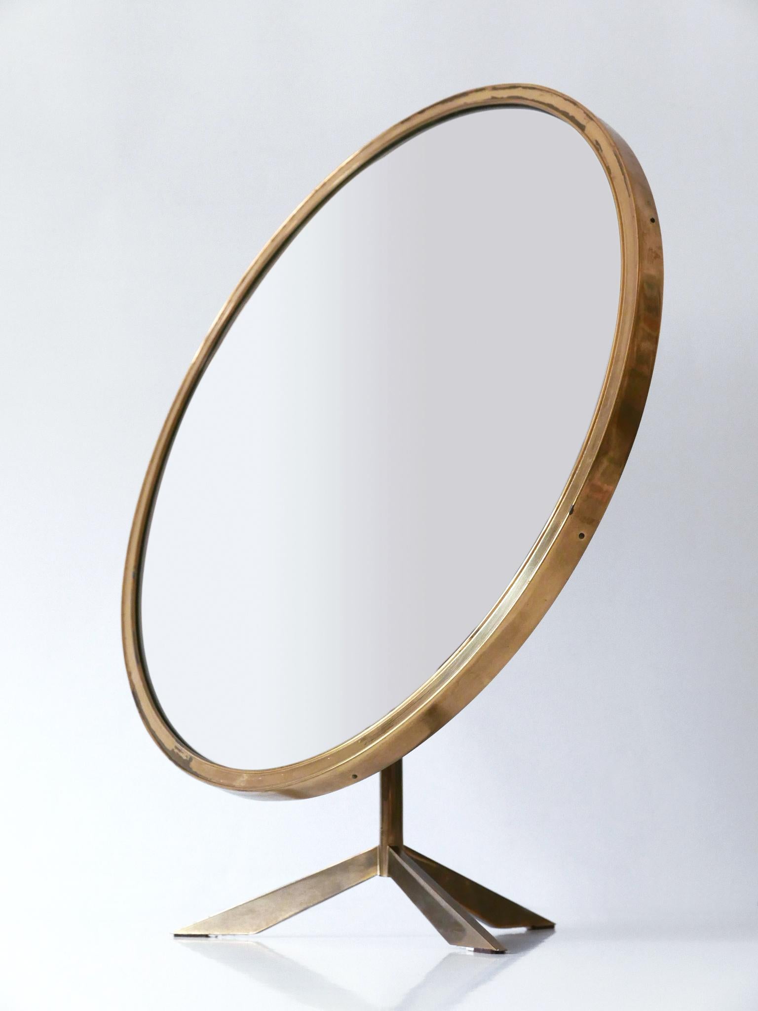 Elegant Mid-Century Modern Wall or Vanity Mirror by Zierform Germany 1950s For Sale 4