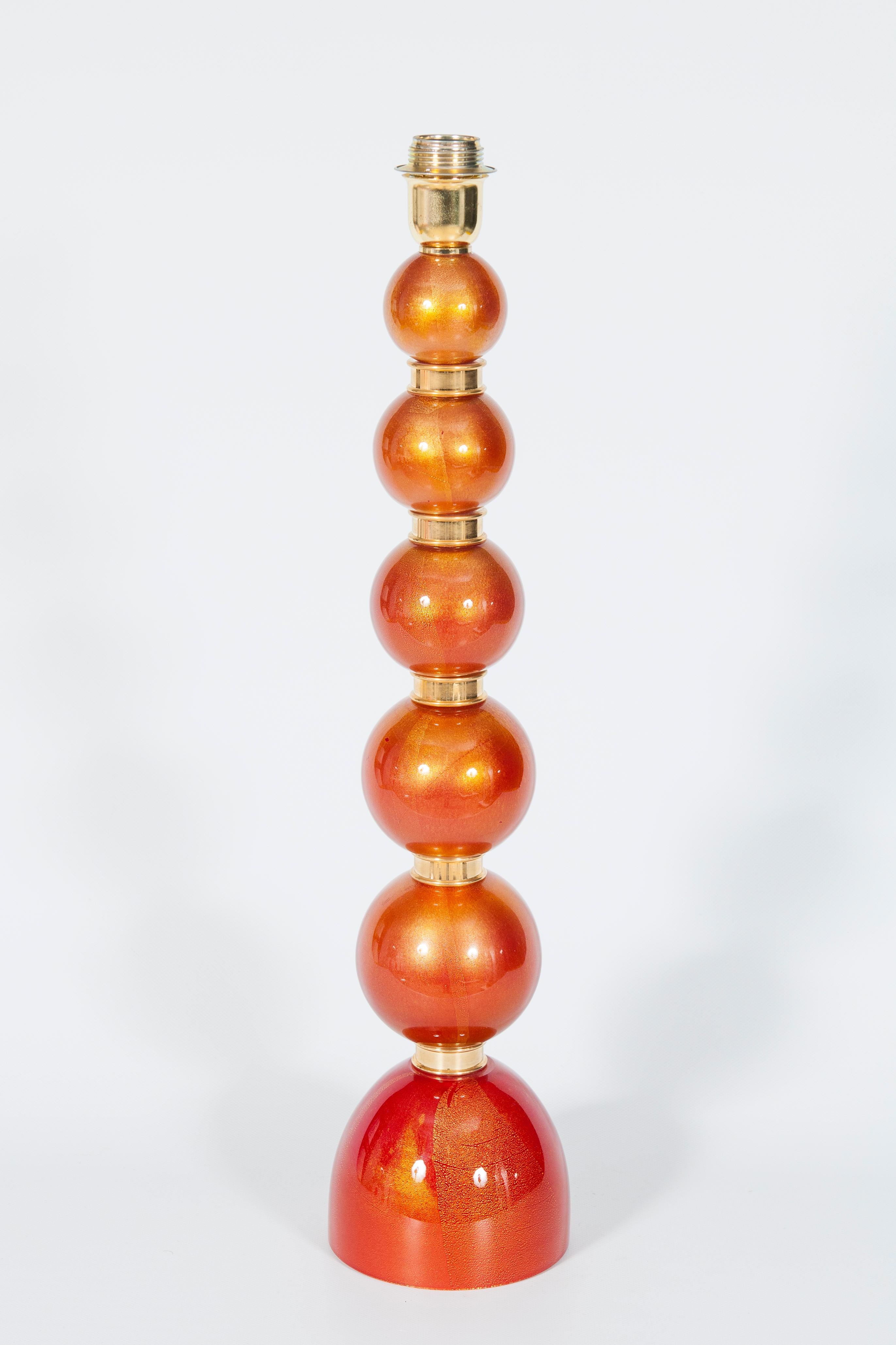 Elegante lampe de table en verre de Murano du milieu du siècle par Giovanni Dalla Fina en vente 5