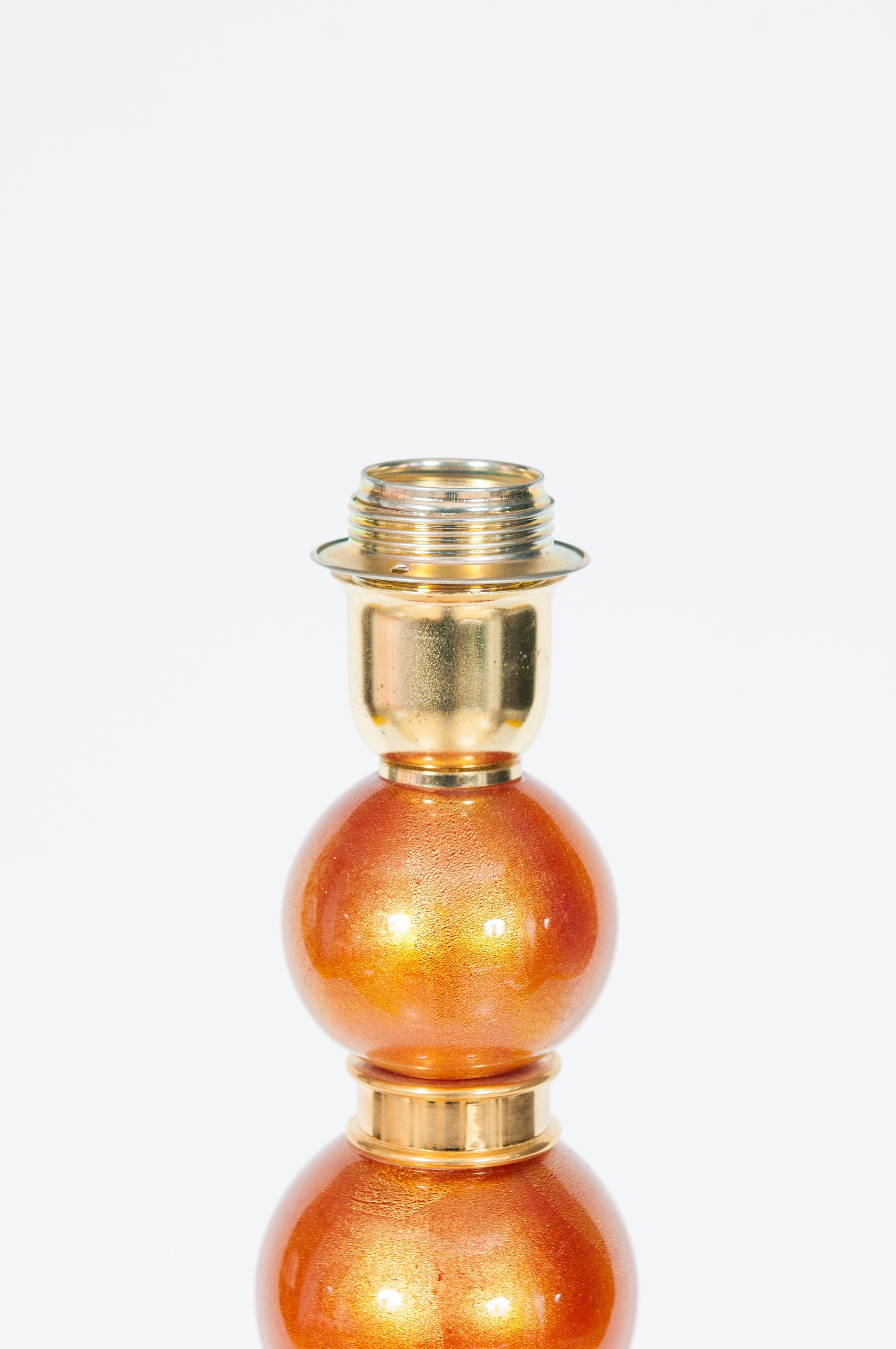 Elegante lampe de table en verre de Murano du milieu du siècle par Giovanni Dalla Fina en vente 6