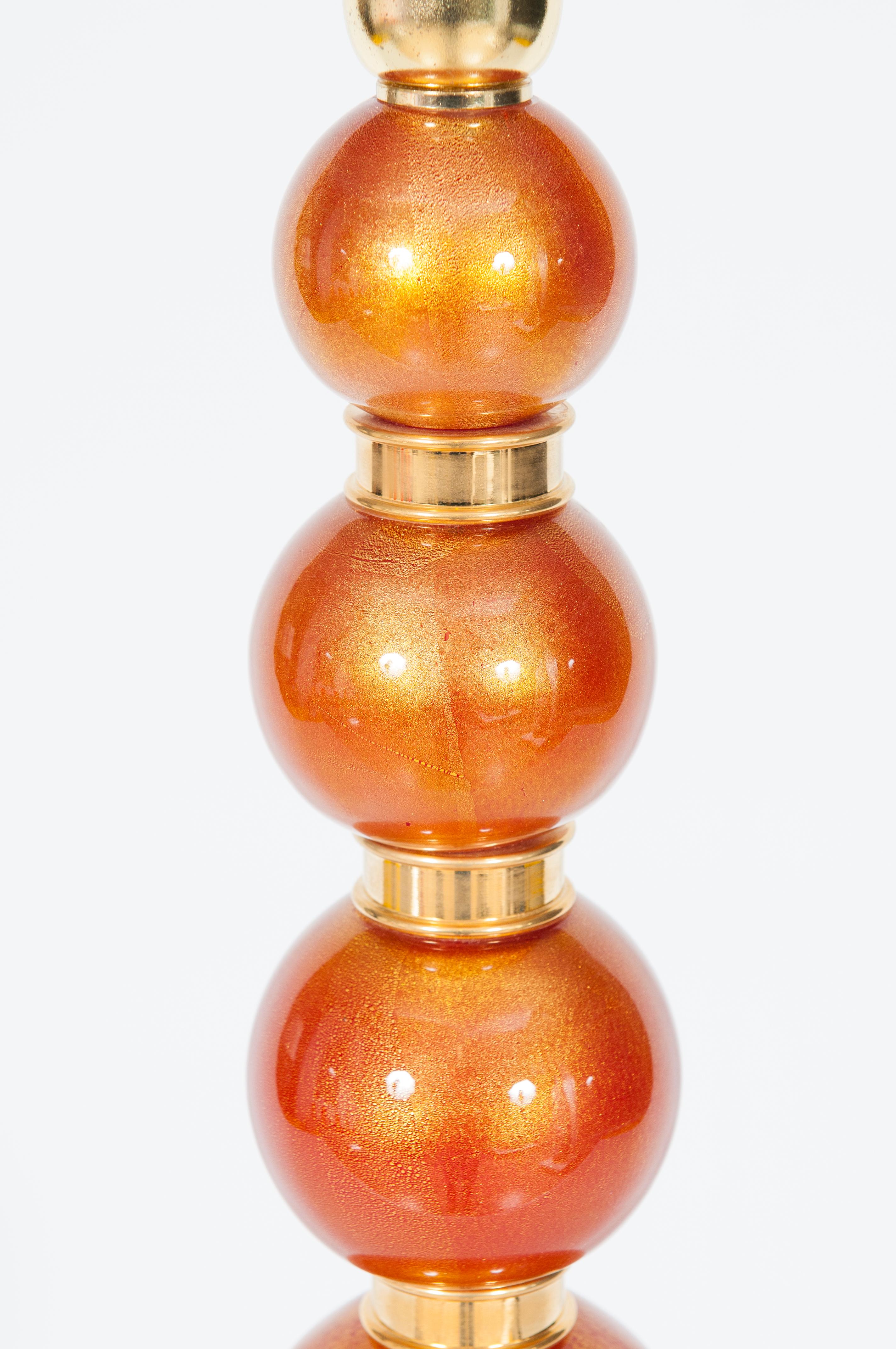 Elegante lampe de table en verre de Murano du milieu du siècle par Giovanni Dalla Fina en vente 7