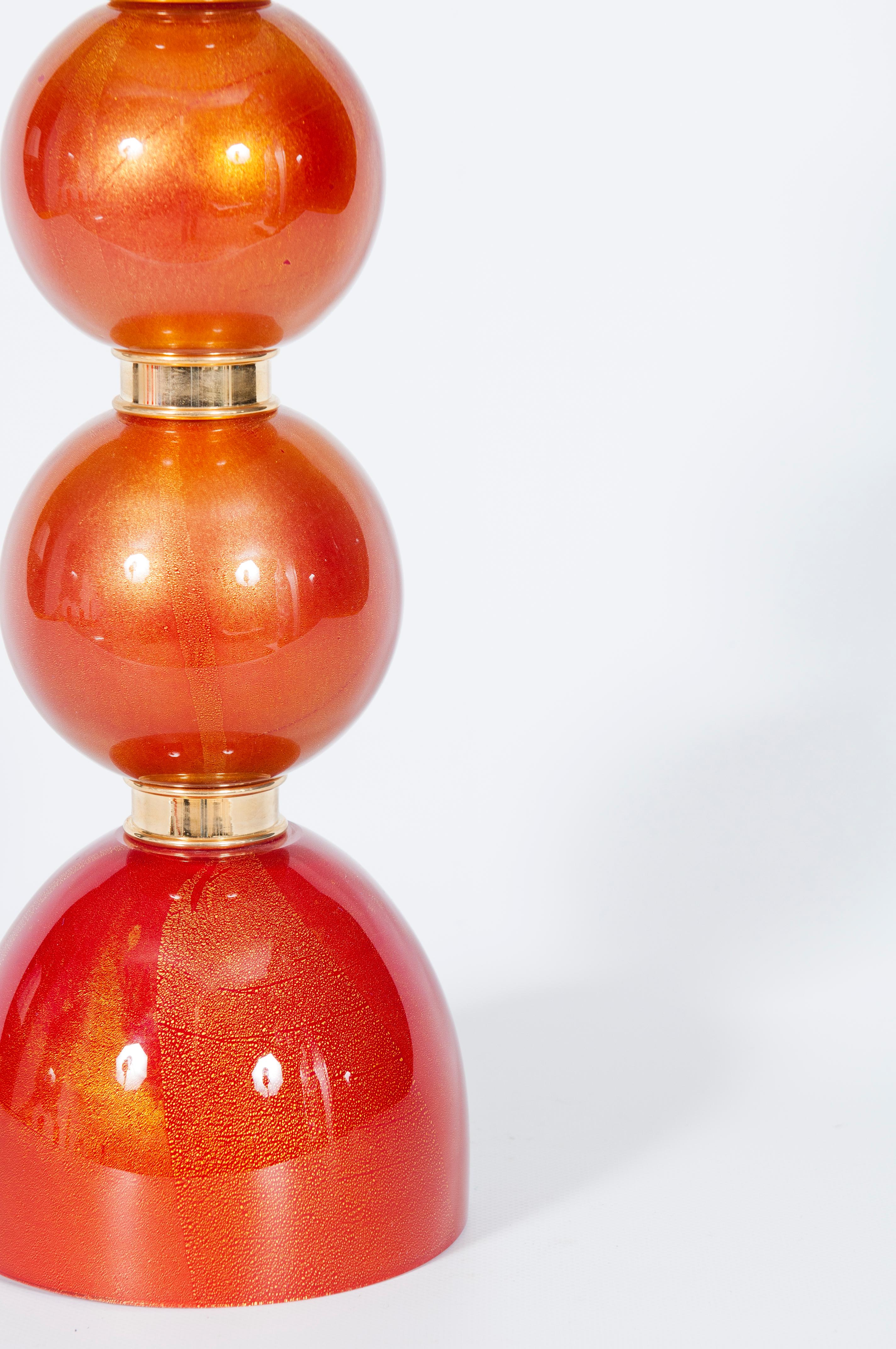 Elegante lampe de table en verre de Murano du milieu du siècle par Giovanni Dalla Fina en vente 11