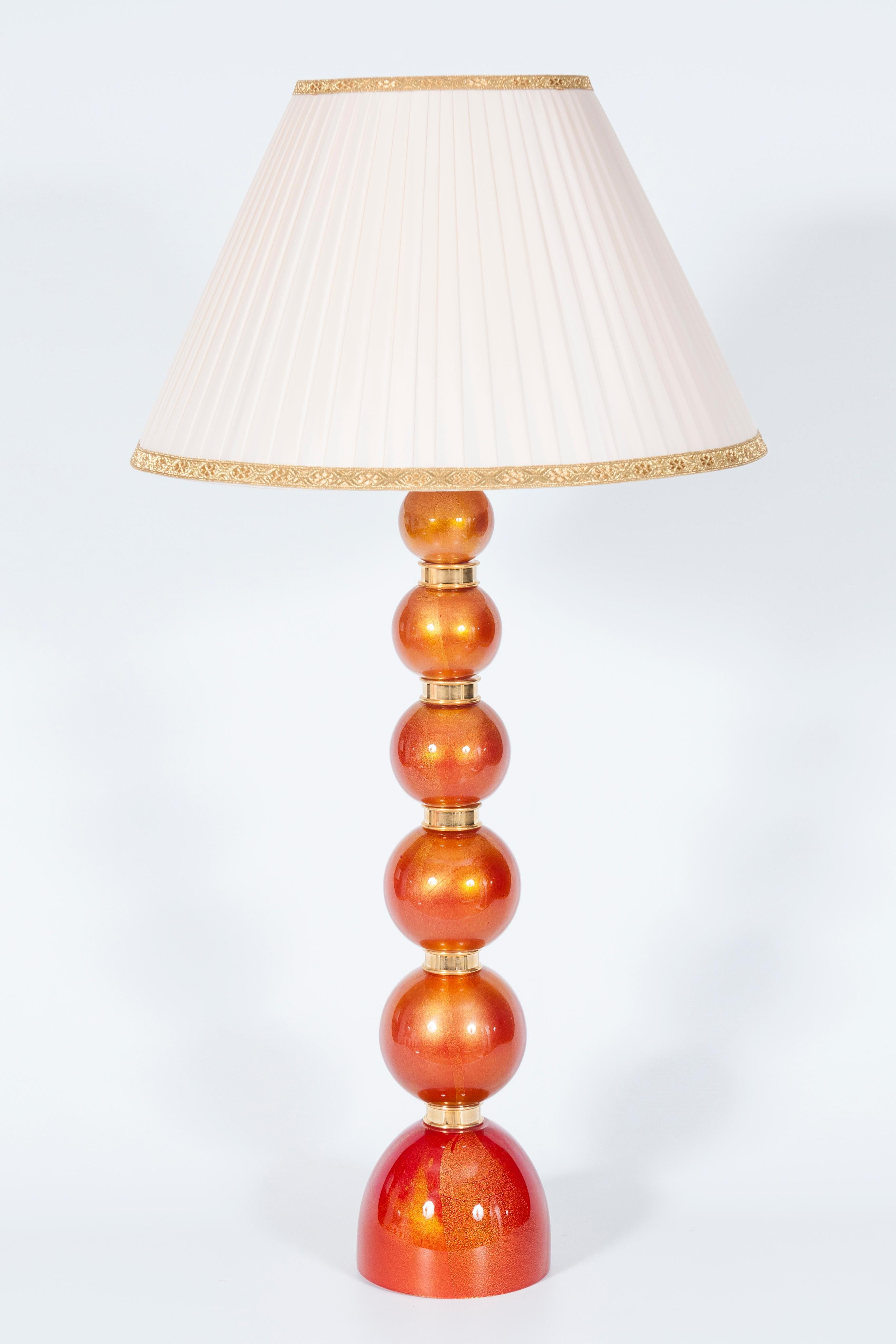 Mid-Century Modern Elegante lampe de table en verre de Murano du milieu du siècle par Giovanni Dalla Fina en vente